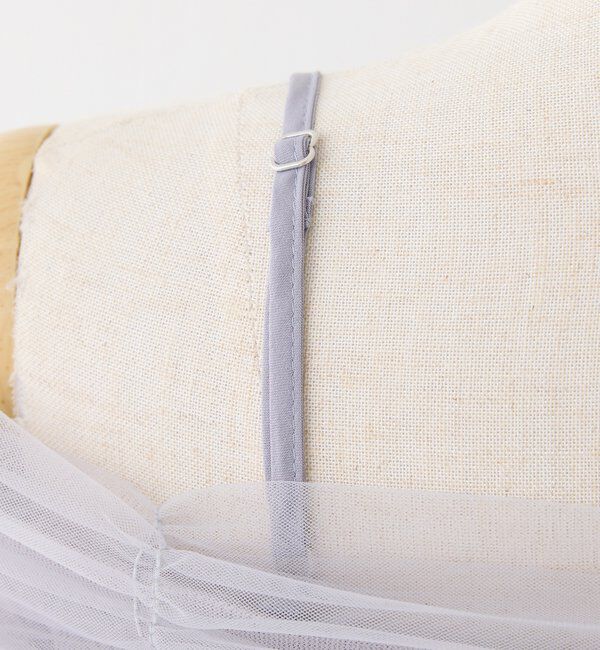  「リボンチュールオフショルニット」|カーディガン|