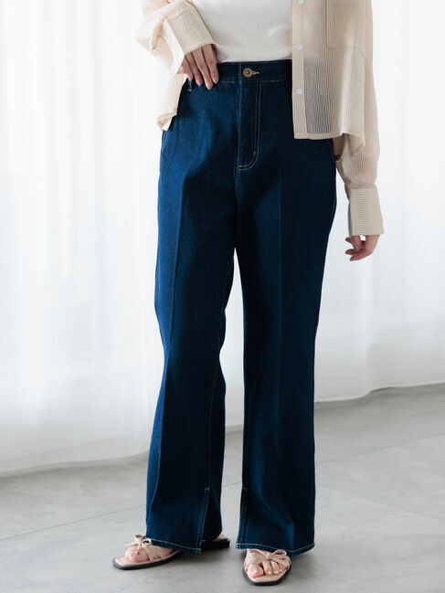 Te chichi TERRASSE「フレアデニムパンツ《2025summer catalog item》」|その他|ブルー
