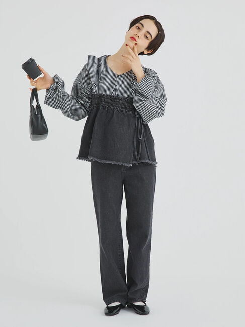 Samansa Mos2「スカートセットデニムパンツ」|その他|