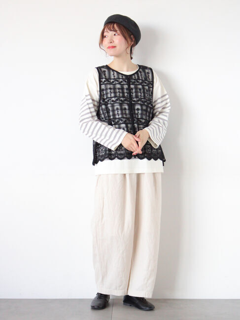 Samansa Mos2「【Cross&times;Linen】ふんわりパンツ」|その他|