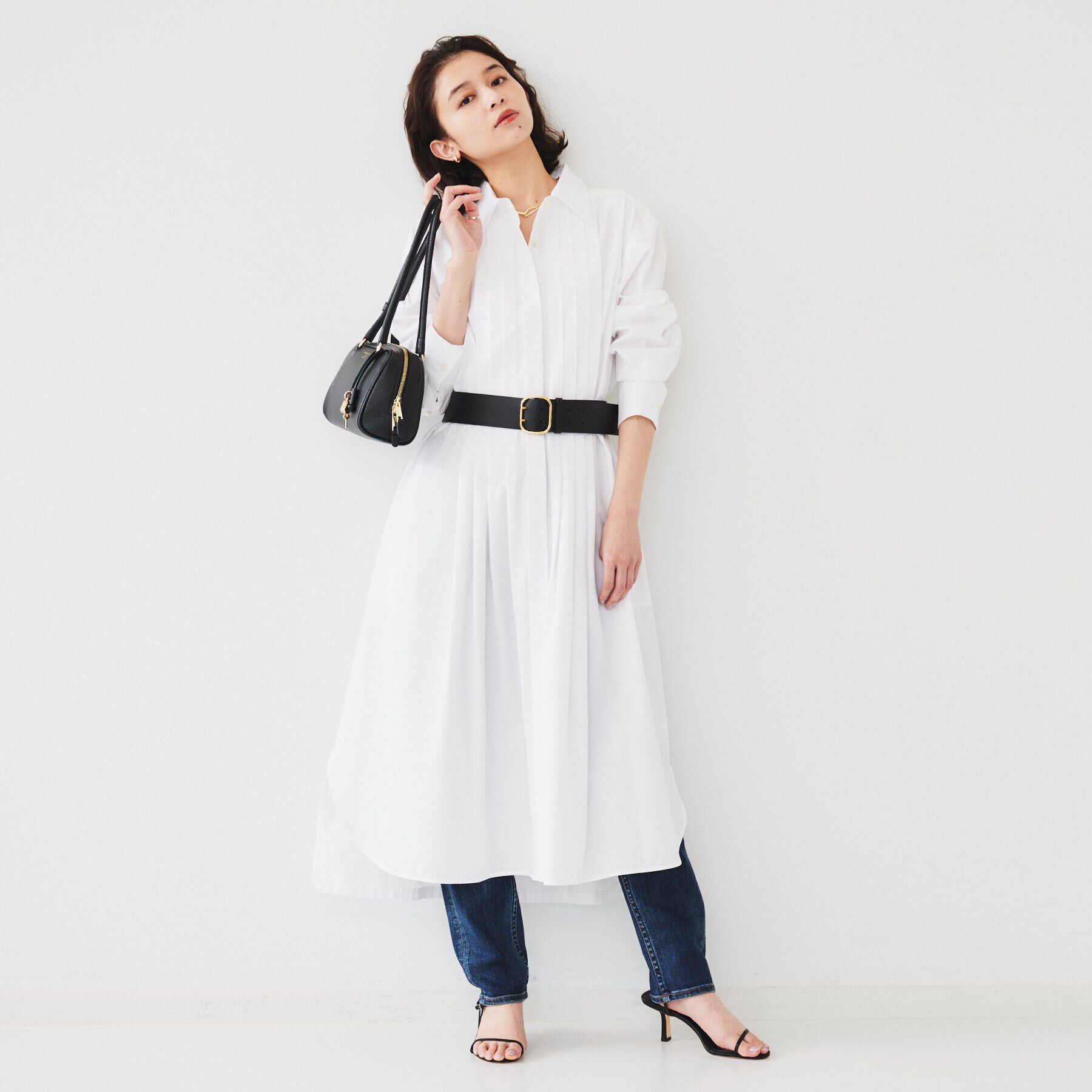 UNTITLED「タイプライターシャツワンピース」|ワンピース|オフホワイト(003