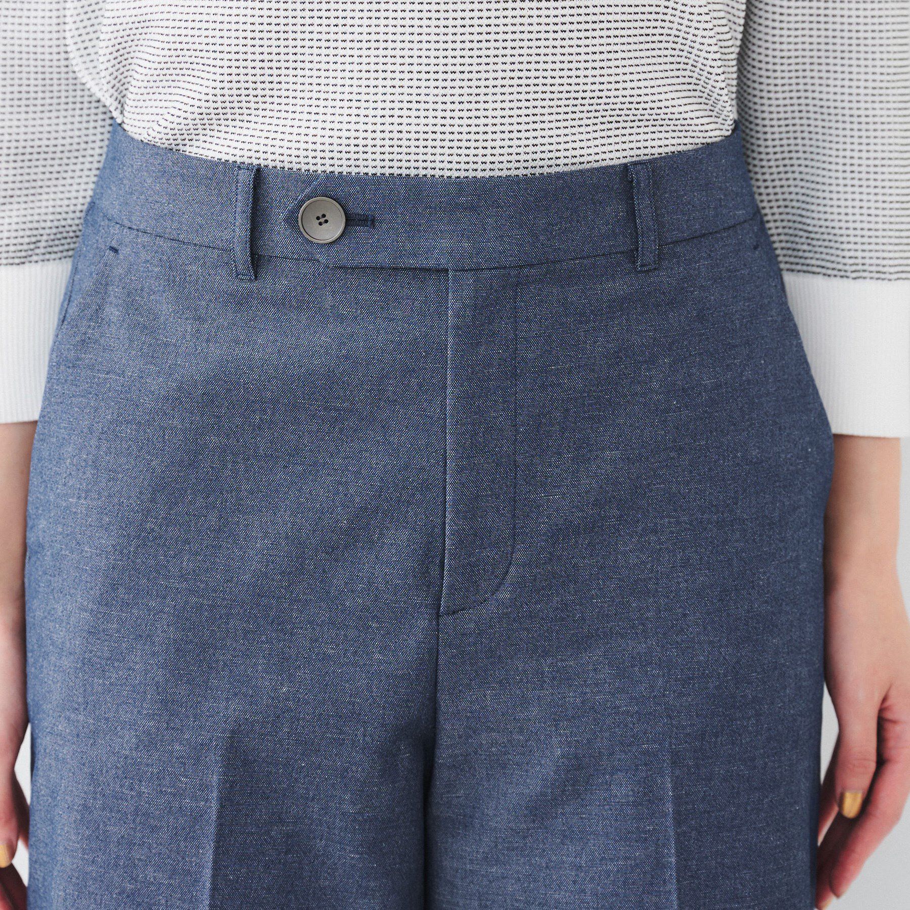 UNTITLED「【清涼感/洗濯機洗い可】オックス クロップドワイドパンツ」|その他|