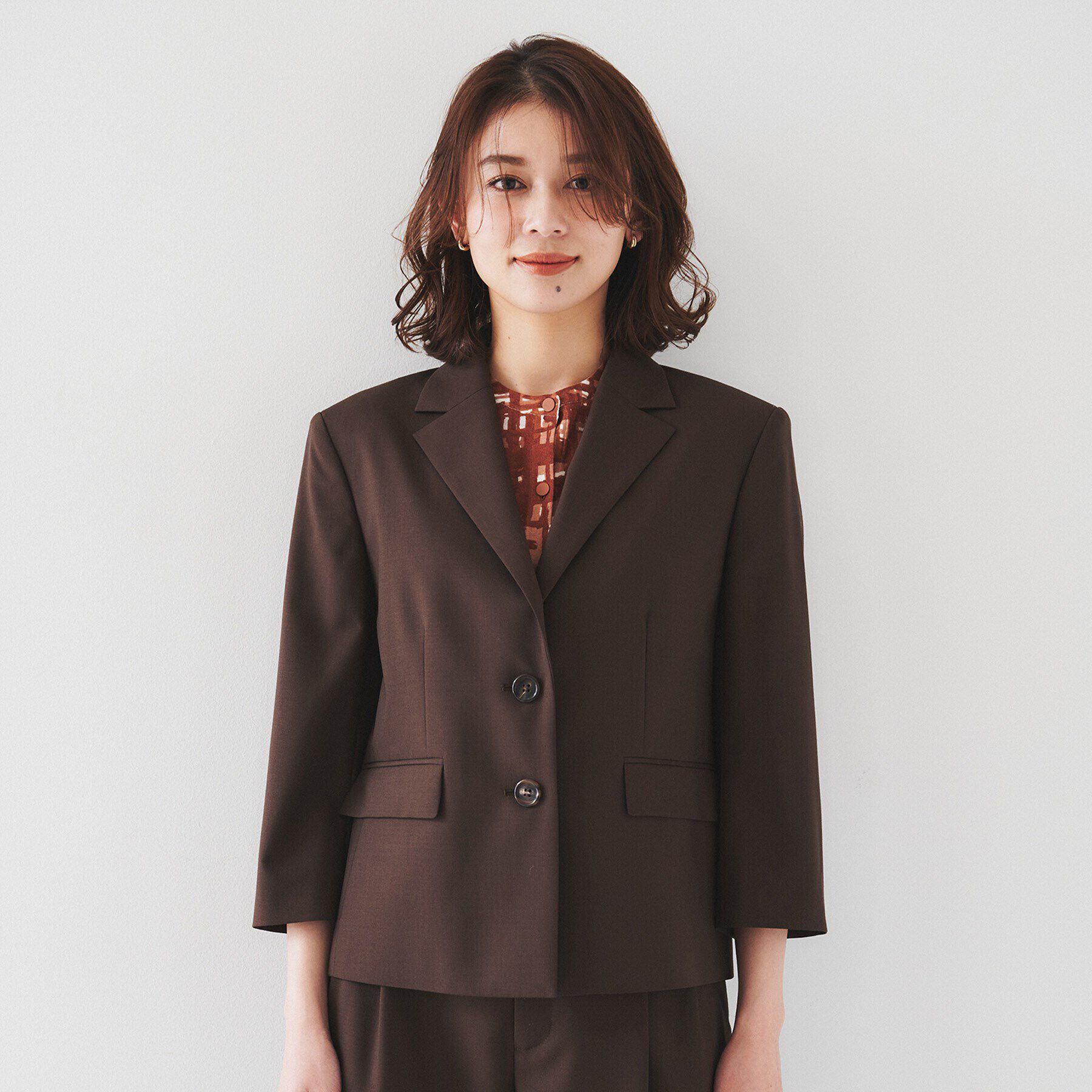 UNTITLED「【オンオフ使える/セットアップ可能】トロピカルウール シングルブレストジャケット」|テーラードジャケット|