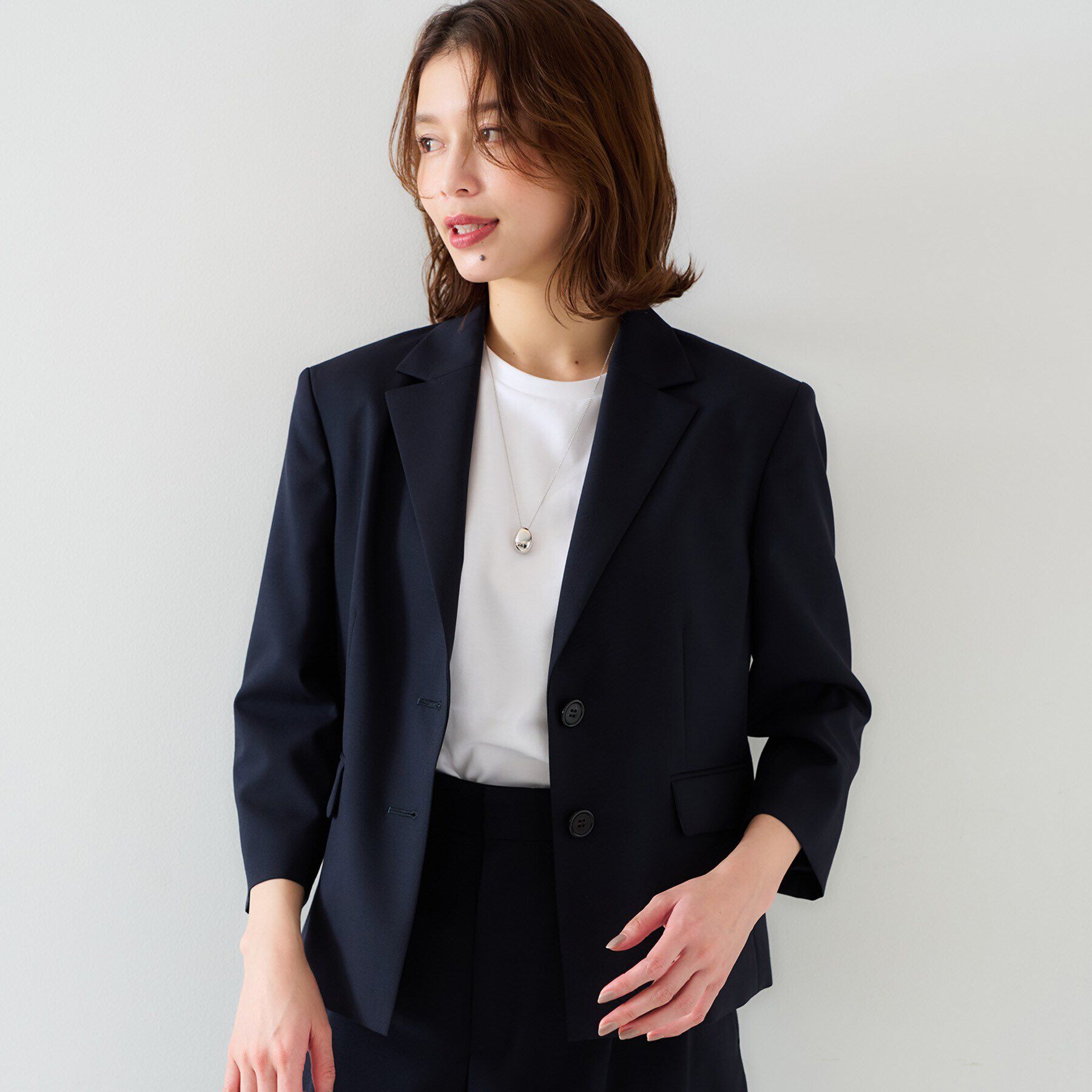 UNTITLED「【オンオフ使える/セットアップ可能】トロピカルウール シングルブレストジャケット」|テーラードジャケット|