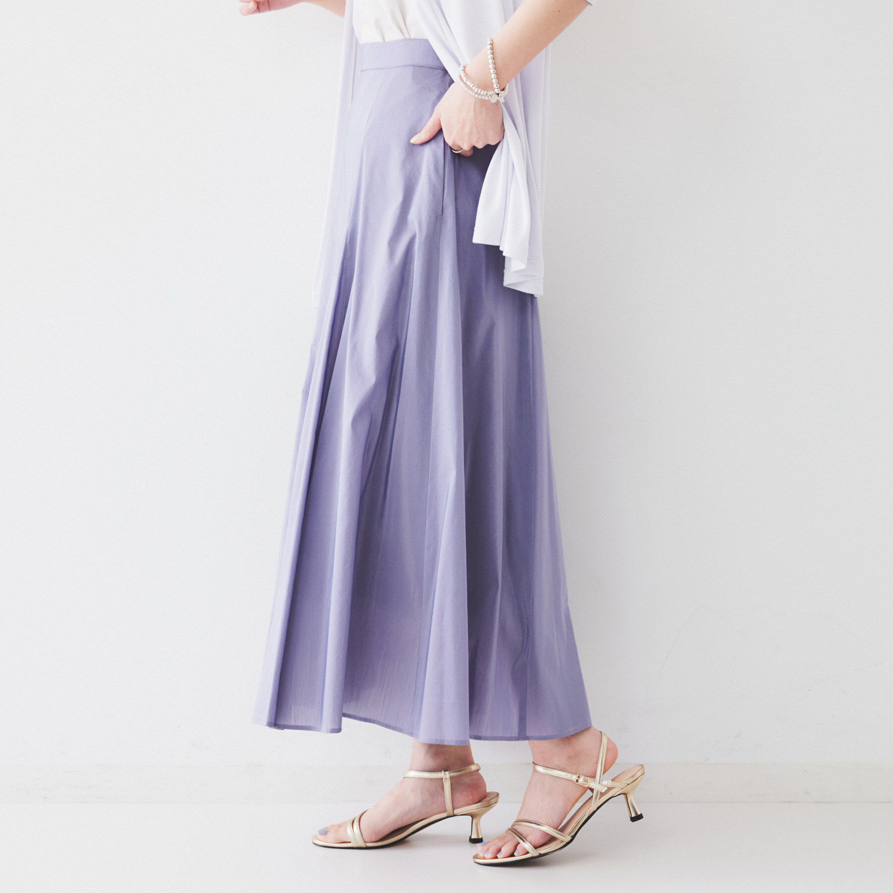 UNTITLED「【トレンド/後ろゴム】ローンフレアスカート」|スカート|