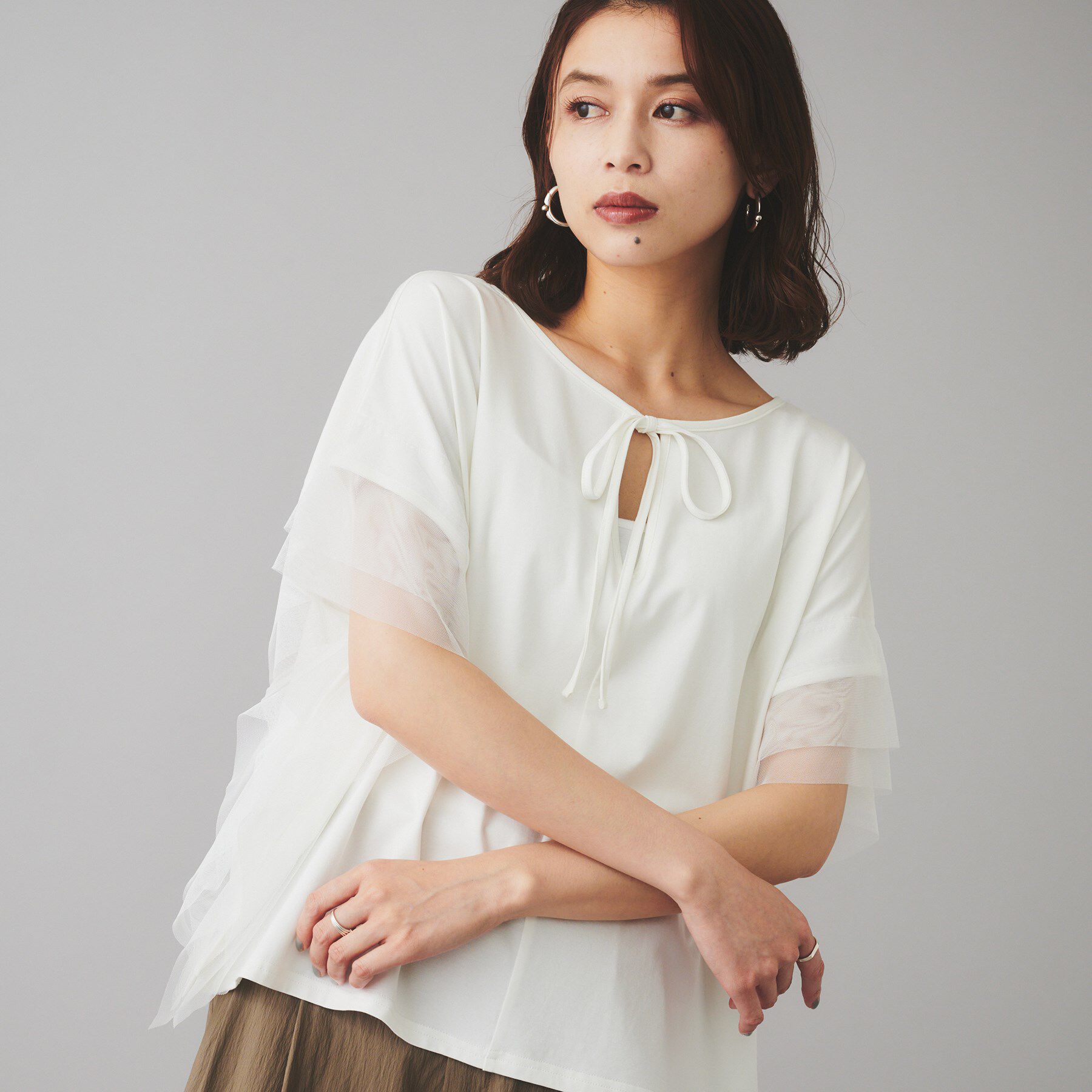 UNTITLED「【TORRAZZO DONNA】前後2wayポンチョプルオーバー」|Tシャツ・カットソー|