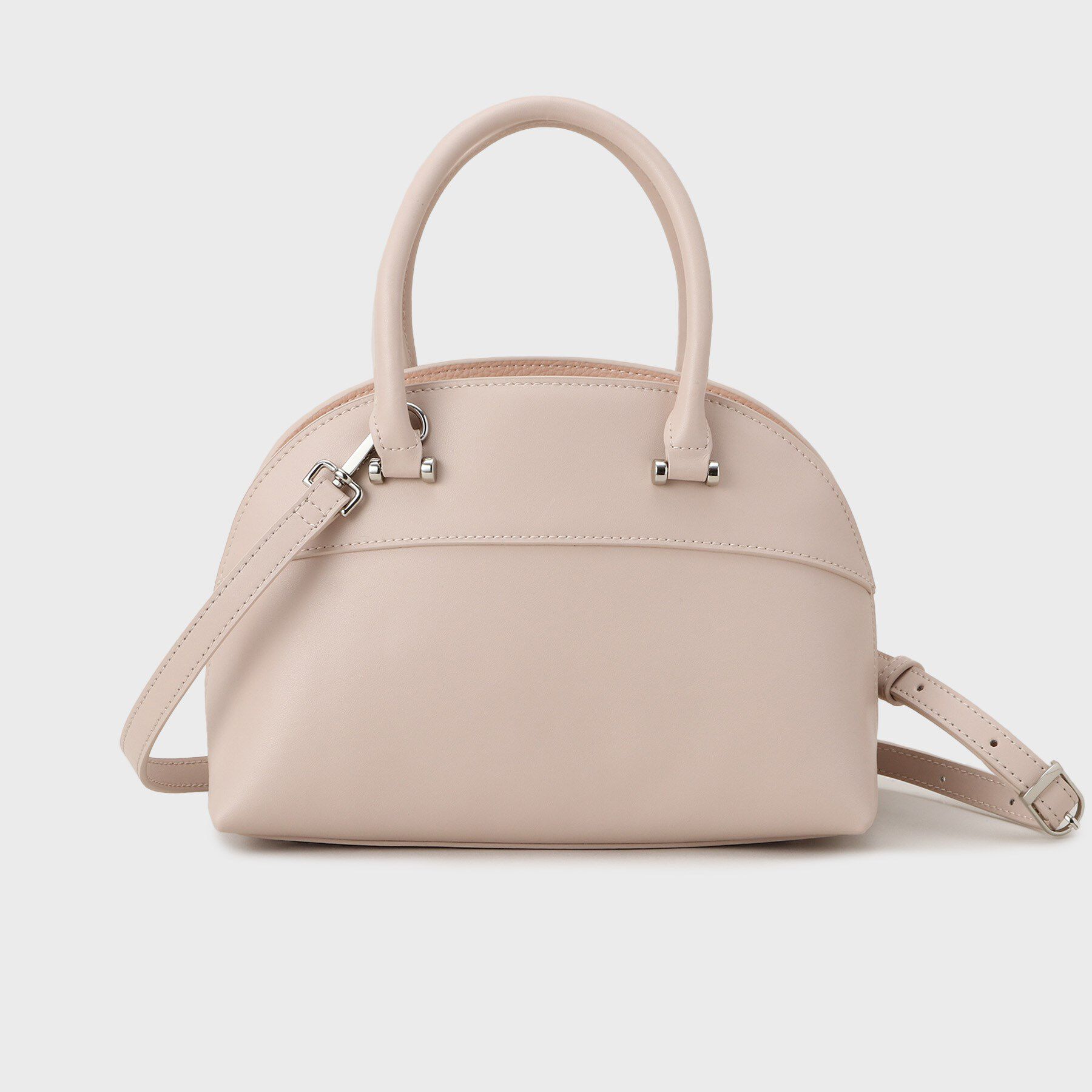 UNTITLED「スプリットレザーラウンドボストンバッグ」|ボストンバッグ|ピンク(072)