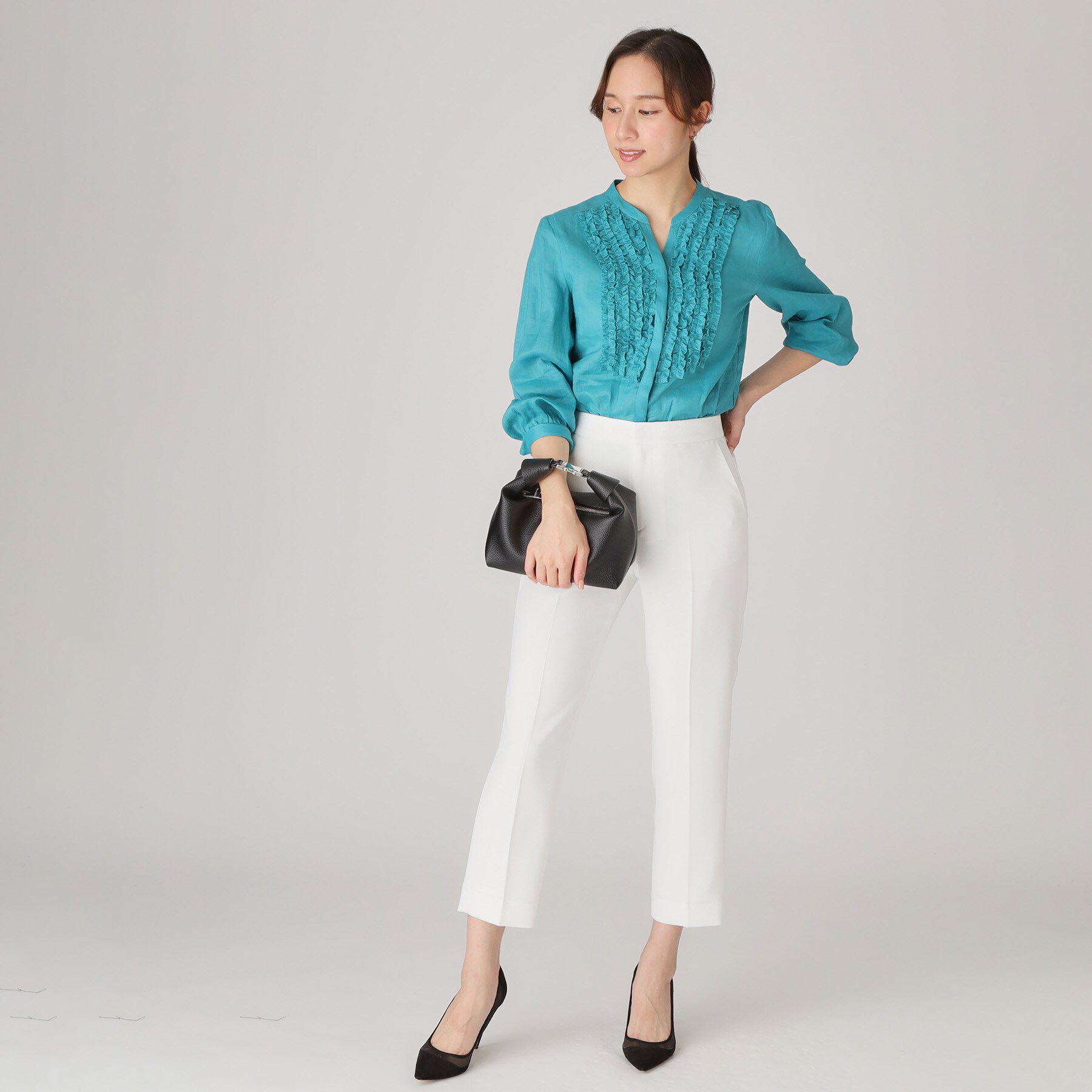 COUP DE CHANCE「【手洗い可／日本製】タックテーパードパンツ」|その他|