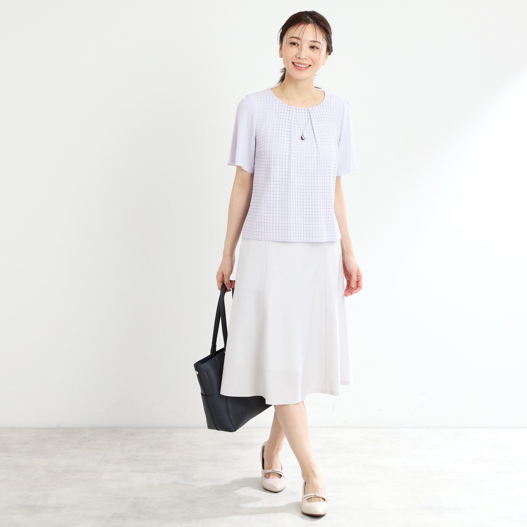 Reflect「【夏SALE／手洗い可】幾何柄レースブラウス」|シャツ・ブラウス|