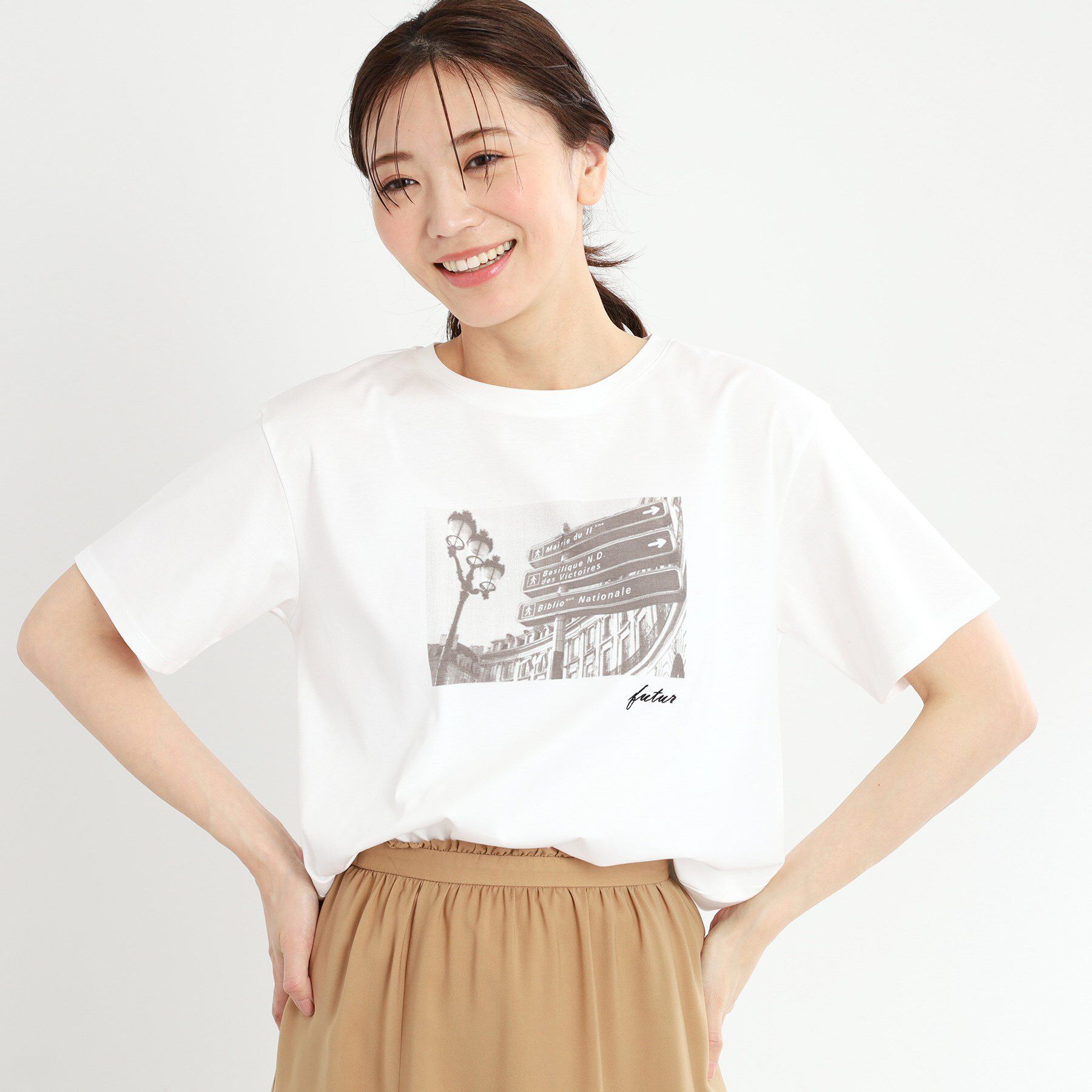 Reflect「【夏SALE／UVカット／接触冷感／マシンウォッシュ可】フォトプリントTシャツ」|Tシャツ・カットソー|