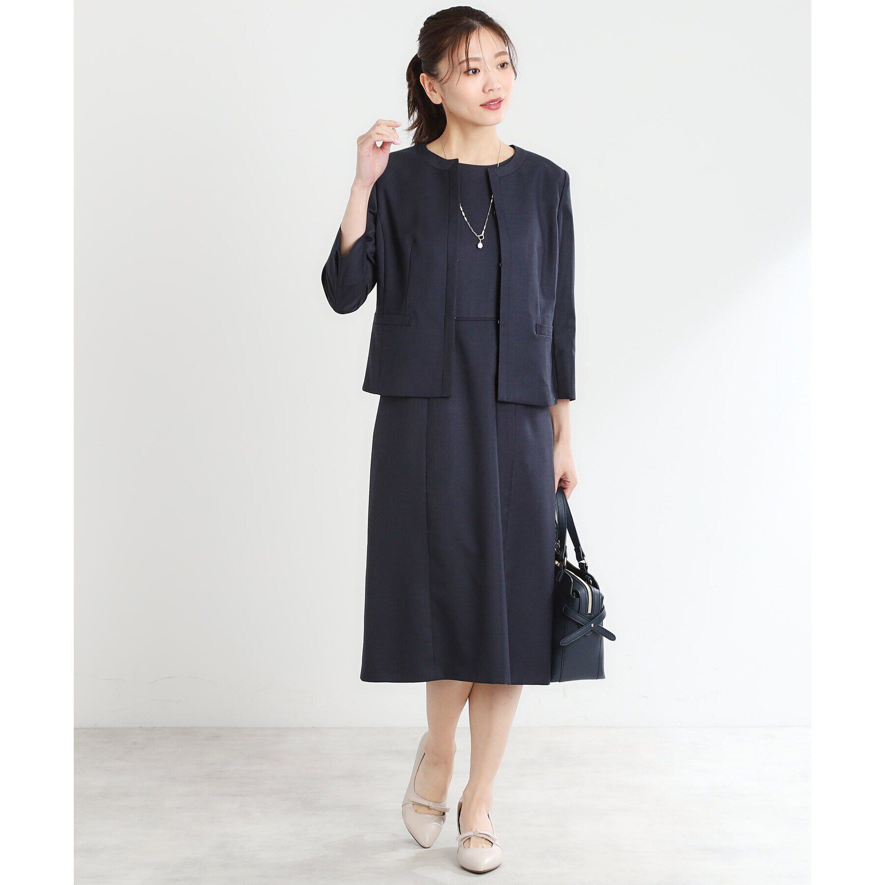 Reflect「【夏SALE／UVカット／接触冷感／洗える／セットアップ可】ドライタッチジャケット」|ノーカラージャケット|