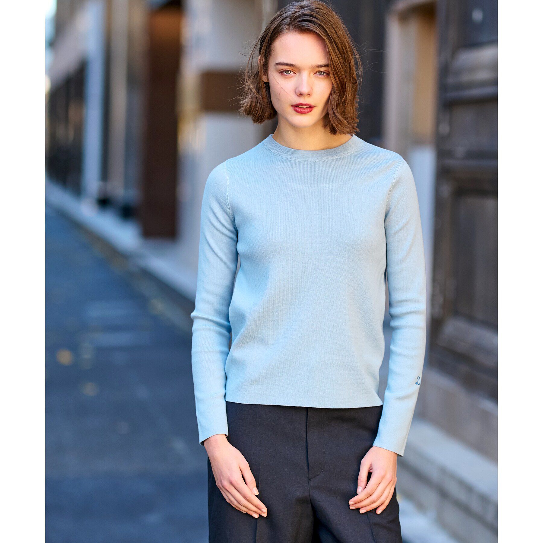 DRESSTERIOR「【ウォッシャブル】コットンフルニードルプルオーバーニット」|ニット・セーター|