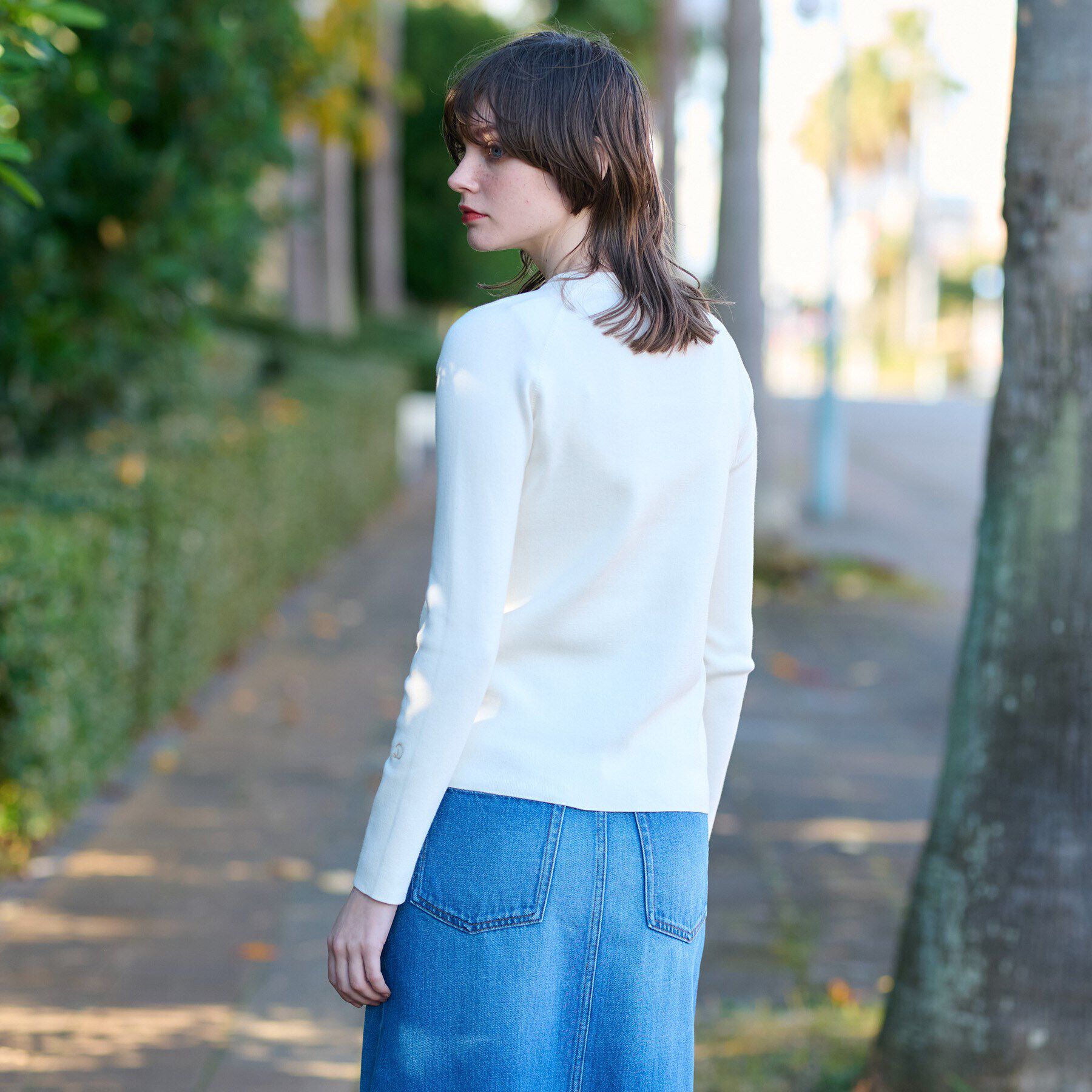 DRESSTERIOR「【ウォッシャブル】コットンフルニードルプルオーバーニット」|ニット・セーター|