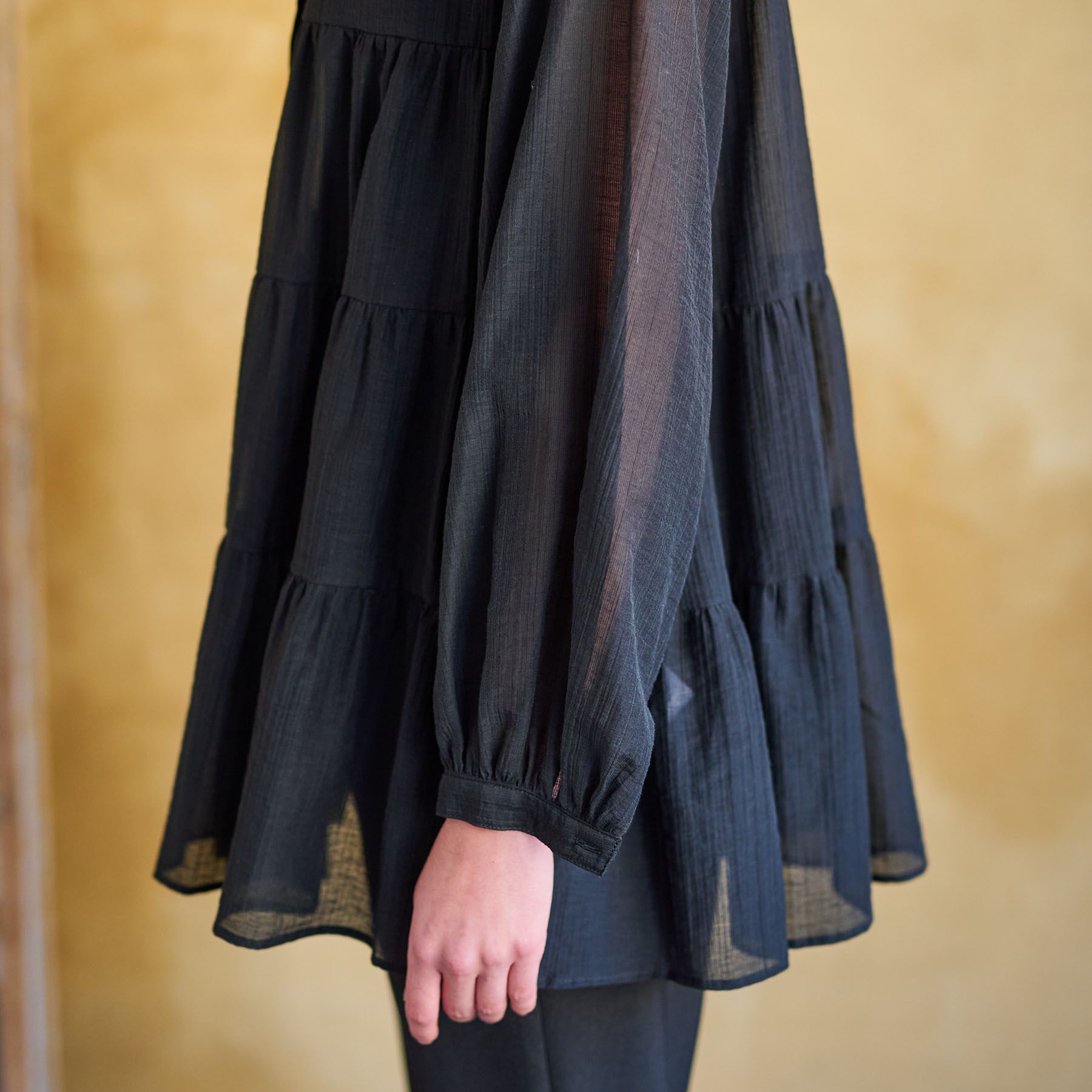 DRESSTERIOR「【洗える】ティアードシアーブラウス」|シャツ・ブラウス|