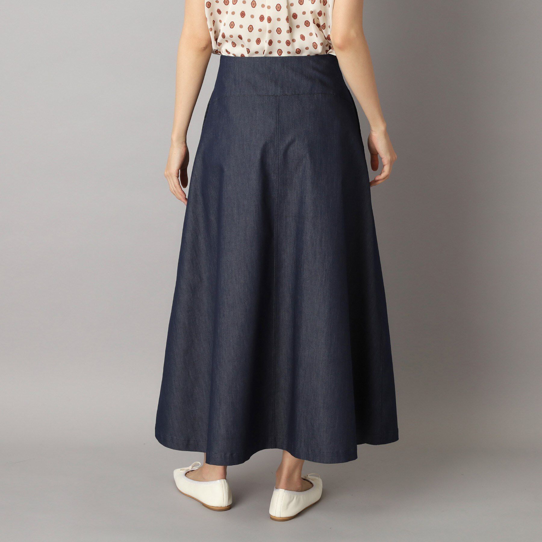 DRESSTERIOR「クールタッチ デニムライク タックスカート」|スカート|