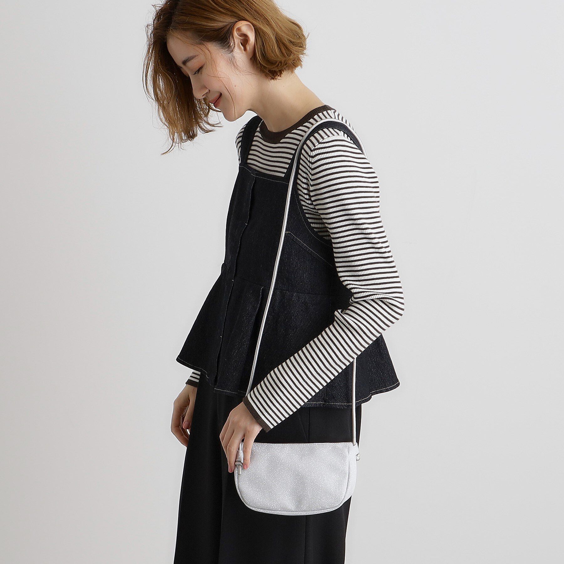 grove「ラメラウンドミニショルダー」|ショルダー・メッセンジャー|