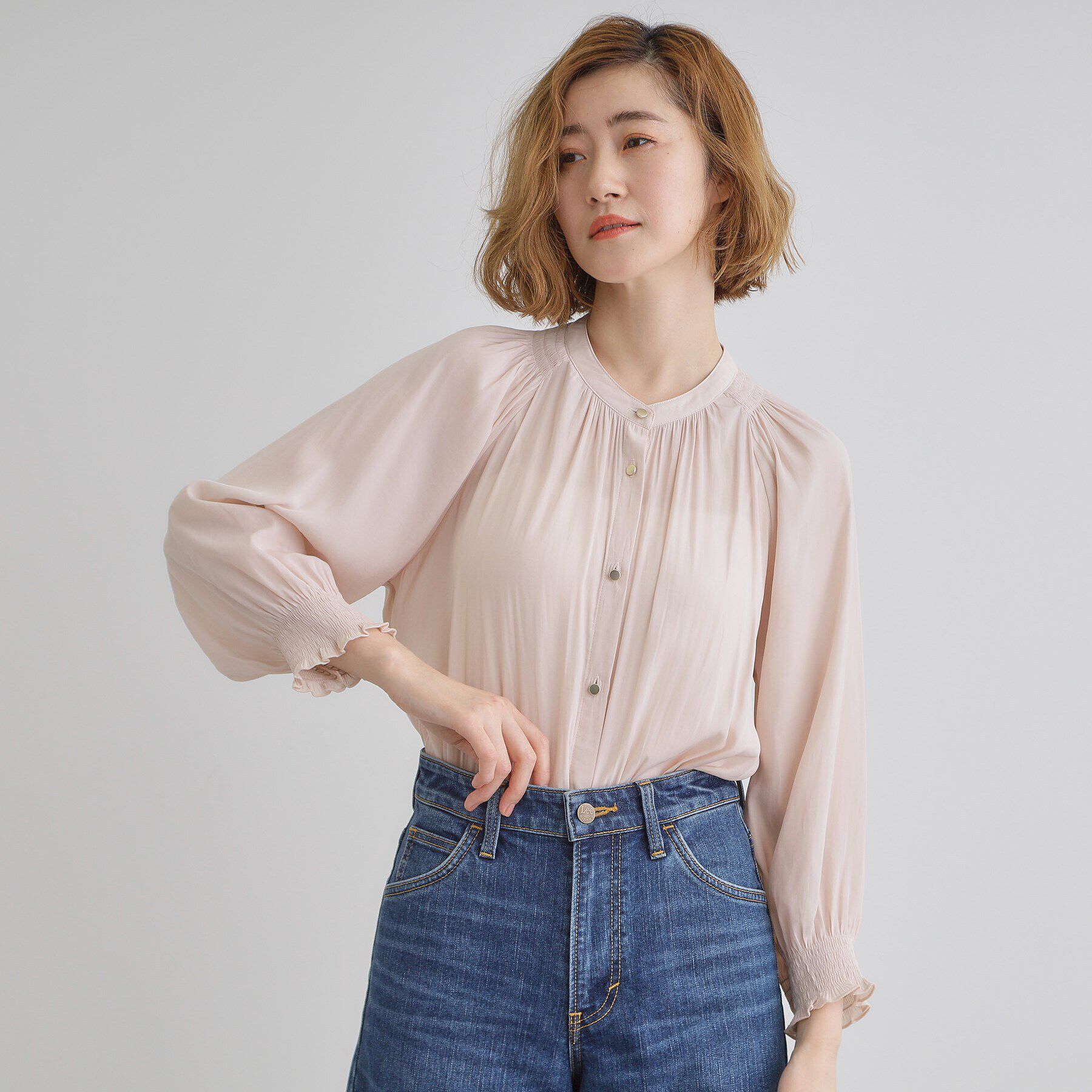 grove「【デイリーから特別な日まで】華やかさを纏うヴィンテージサテンブラウス」|シャツ・ブラウス|