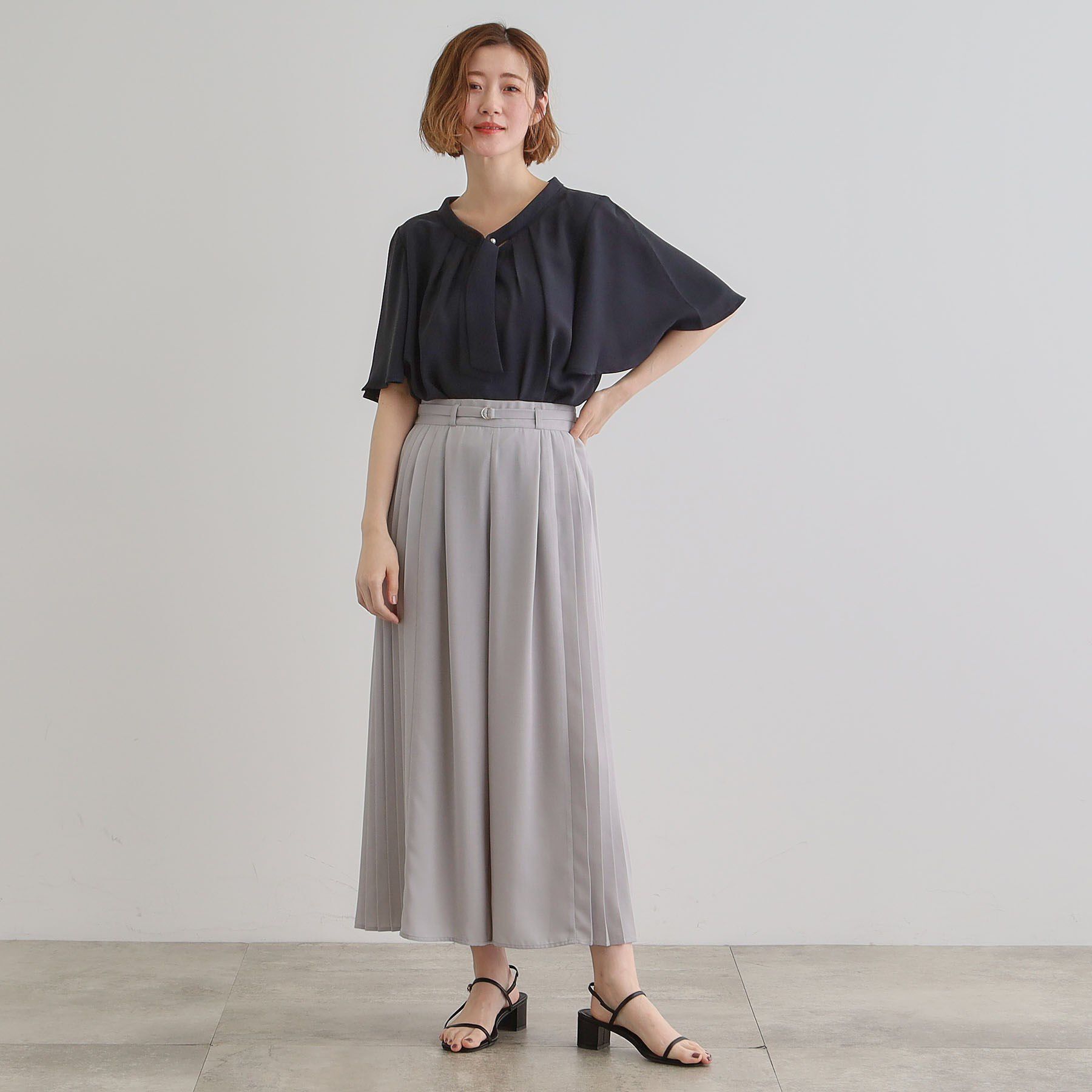 grove「さらっと軽やか サイドプリーツスカーチョ」|その他|