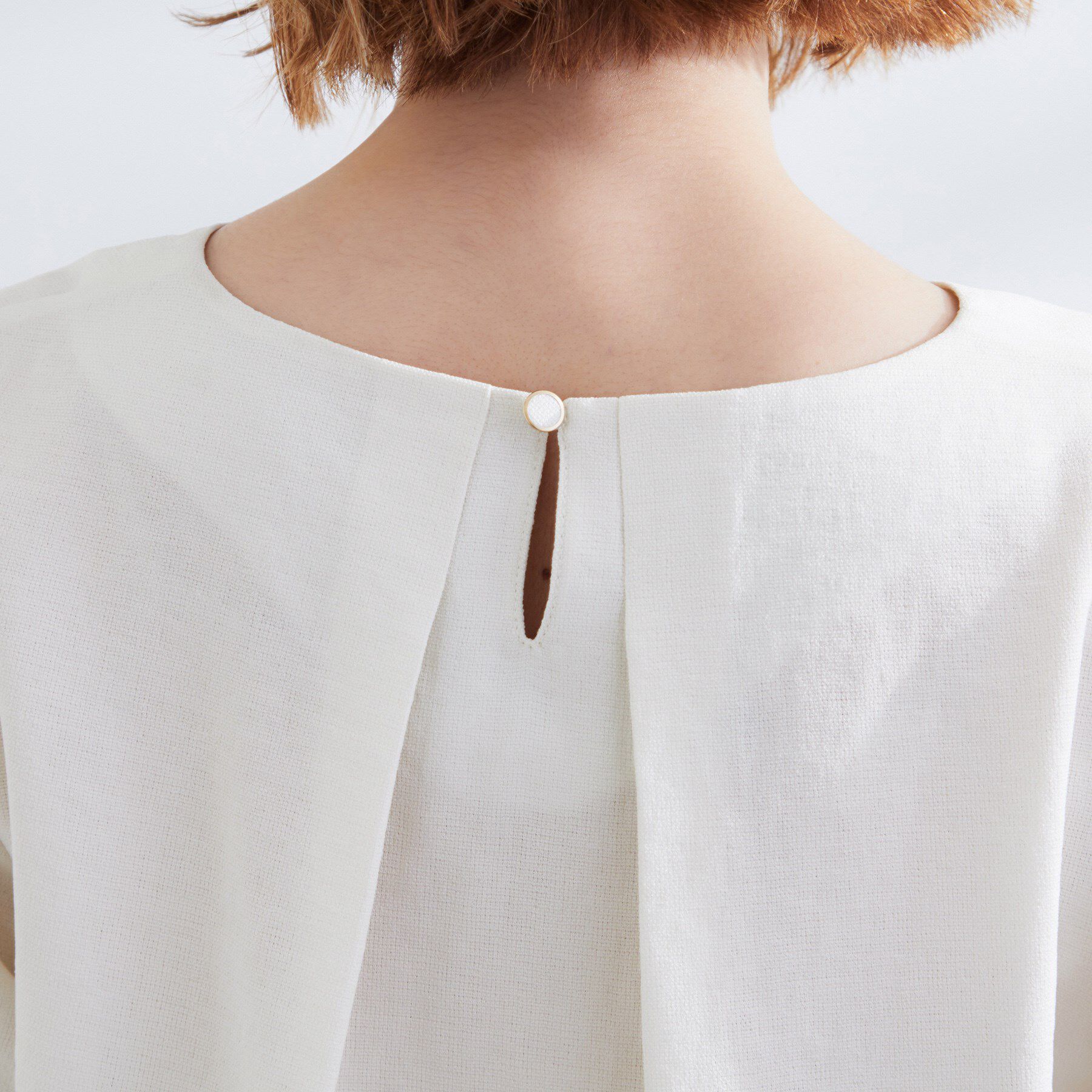 grove「お洒落に決まる 麻調袖コンシャスブラウス」|シャツ・ブラウス|