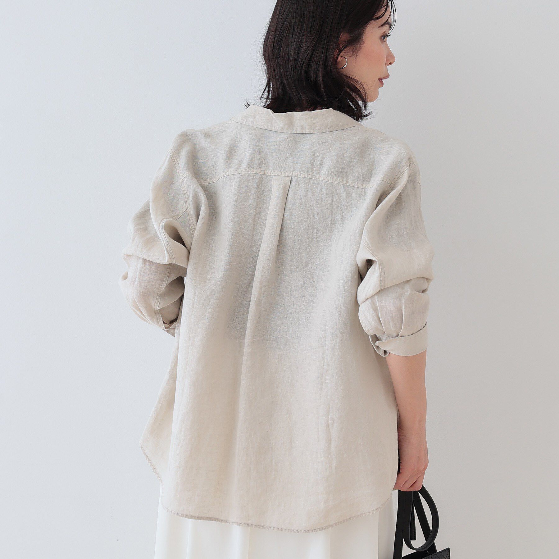 INDIVI「【毎年人気！／フレンチリネン】ベーシックシャツ」|シャツ・ブラウス|