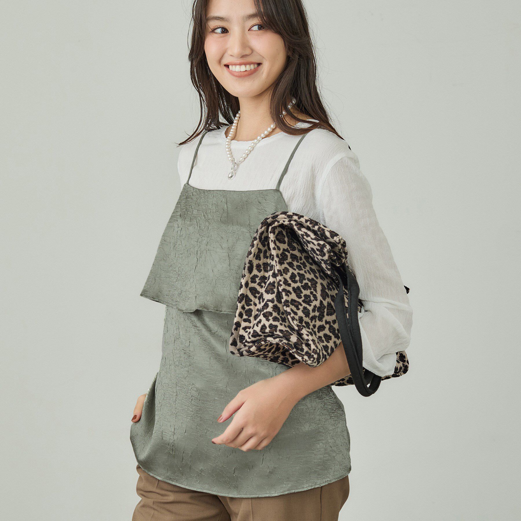 INDIVI「【2点セット／洗える】カセット服 キャミ＆ブラウス セットトップス」|その他|