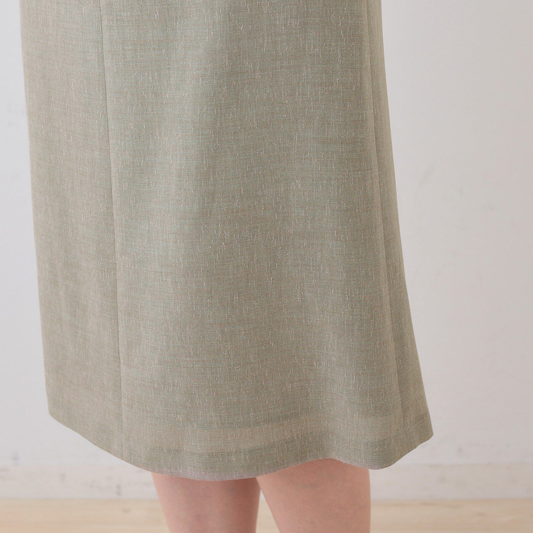 INDIVI「【日本製】リネンライクセミフレアースカート」|スカート|