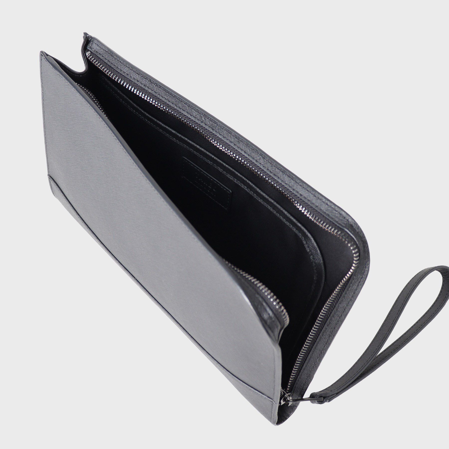 TAKEO KIKUCHI「【冠婚葬祭】ブラックレザー クラッチバッグ」|クラッチバッグ|