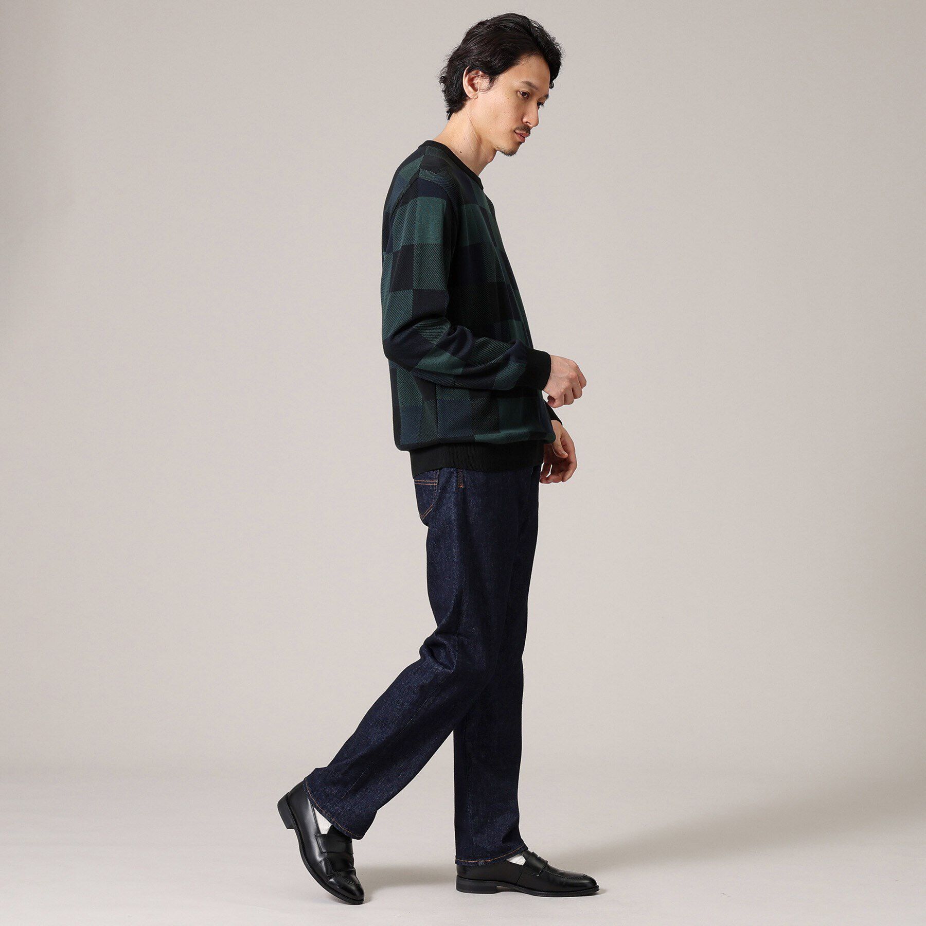 TAKEO KIKUCHI「【モンスターストレッチ】日本製 ワンウォッシュ デニムパンツ」|デニム|