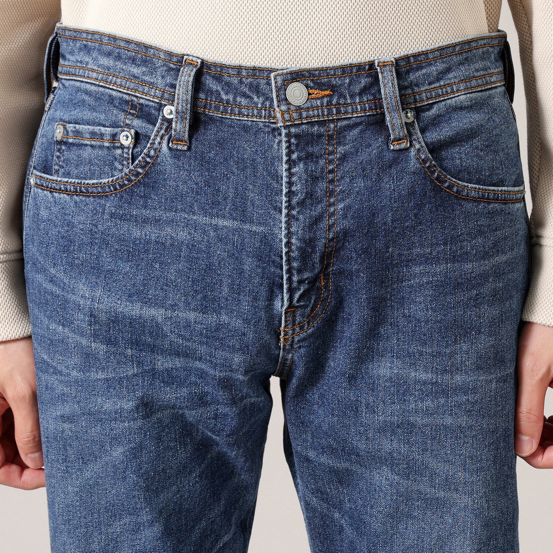 TAKEO KIKUCHI「【モンスターストレッチ】日本製 ウォッシュド デニムパンツ」|デニム|