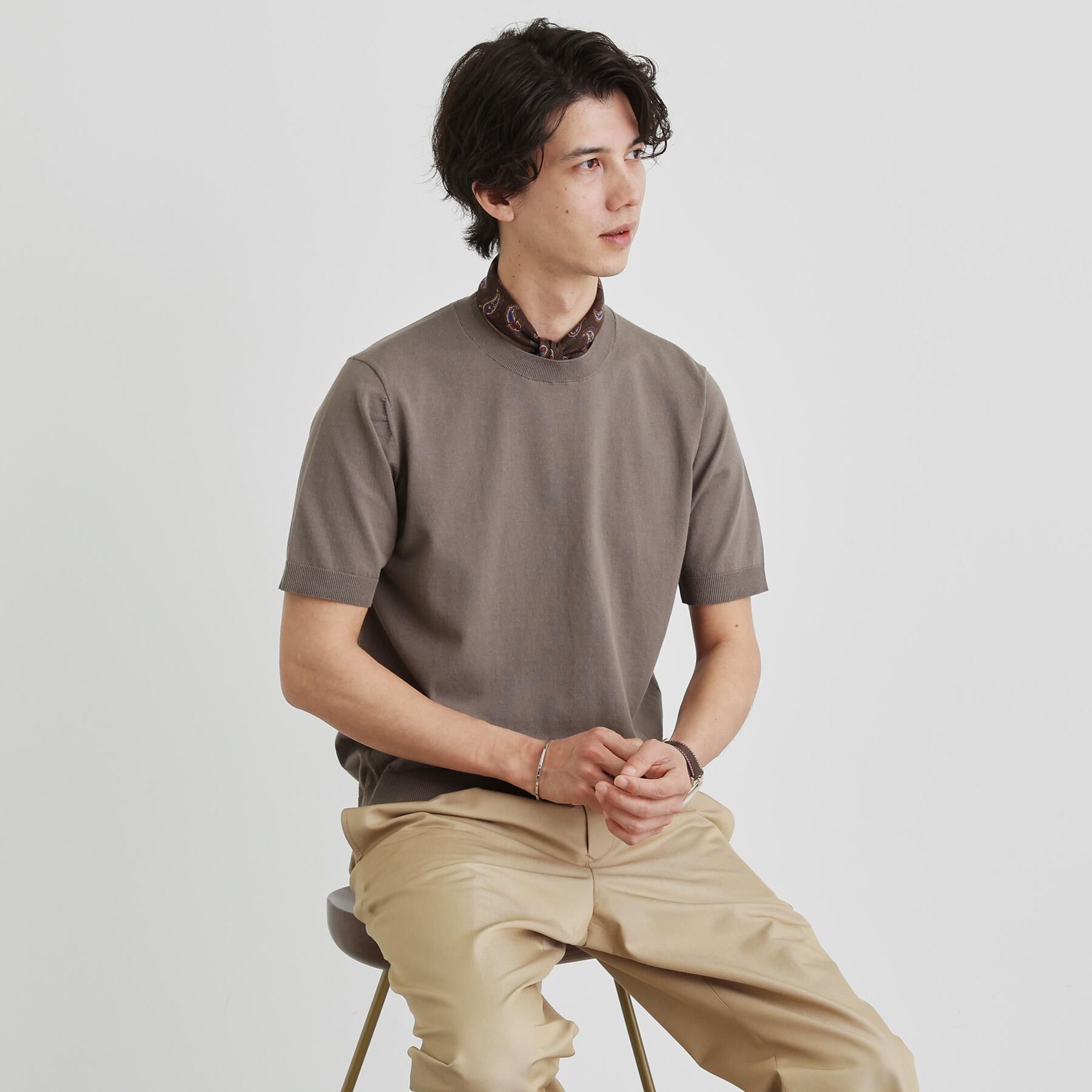 TAKEO KIKUCHI「テーラードニット プルオーバー」|Tシャツ・カットソー|