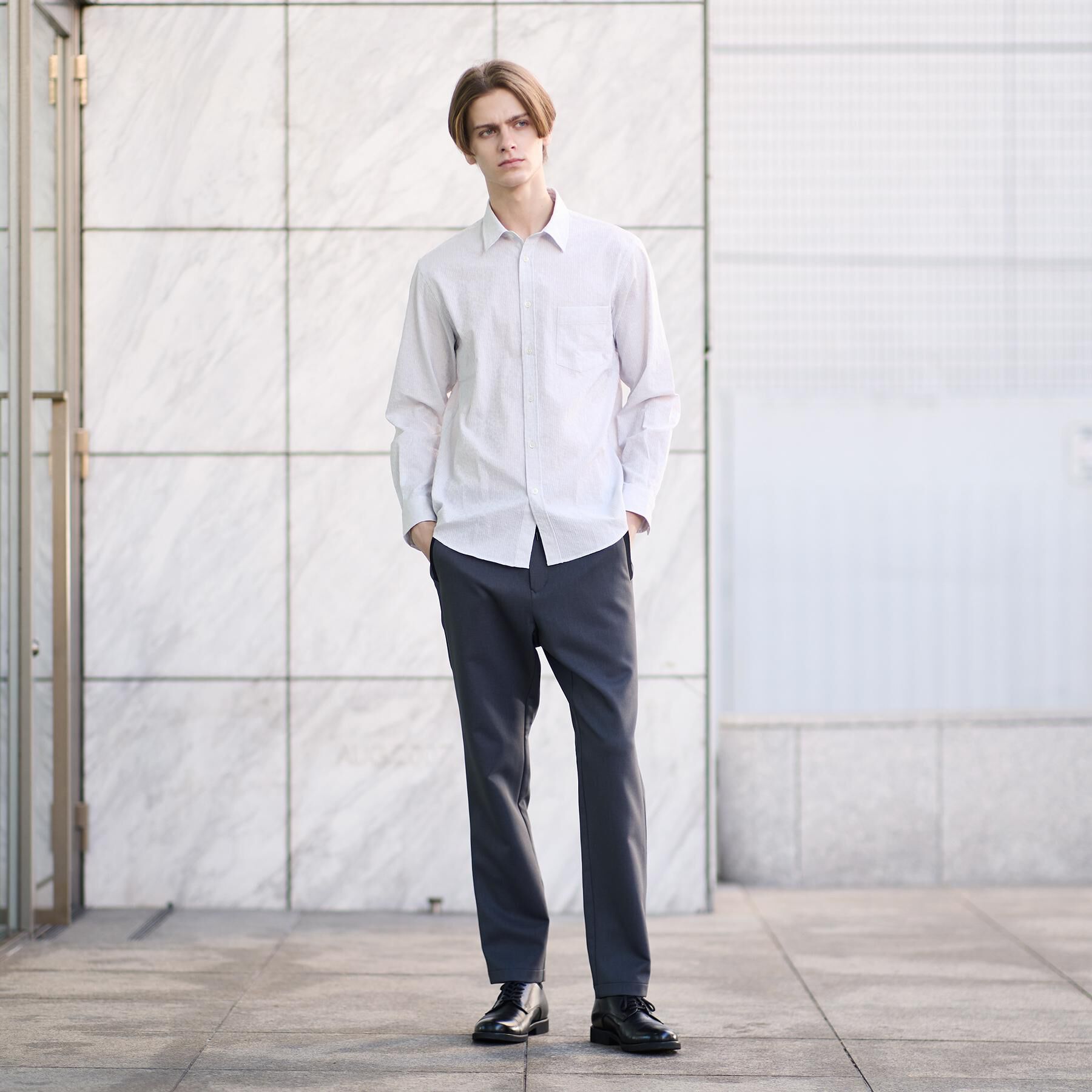 TAKEO KIKUCHI「播州 ドビーストライプ フラワーシャツ」|シャツ・ブラウス|