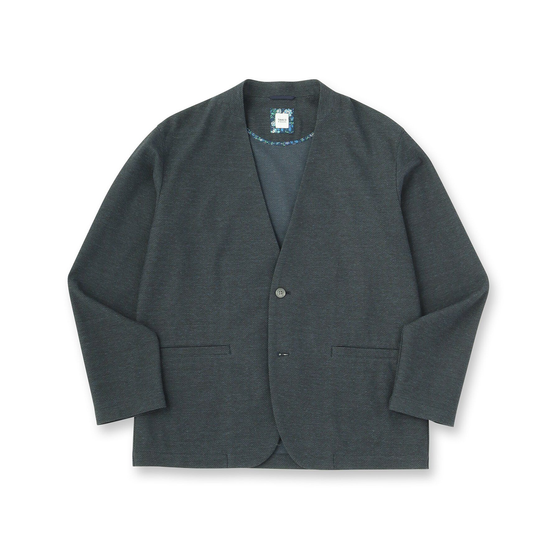 TAKEO KIKUCHI「【抗菌防臭】バーズアイメッシュノーカラージャケット」|カーディガン|