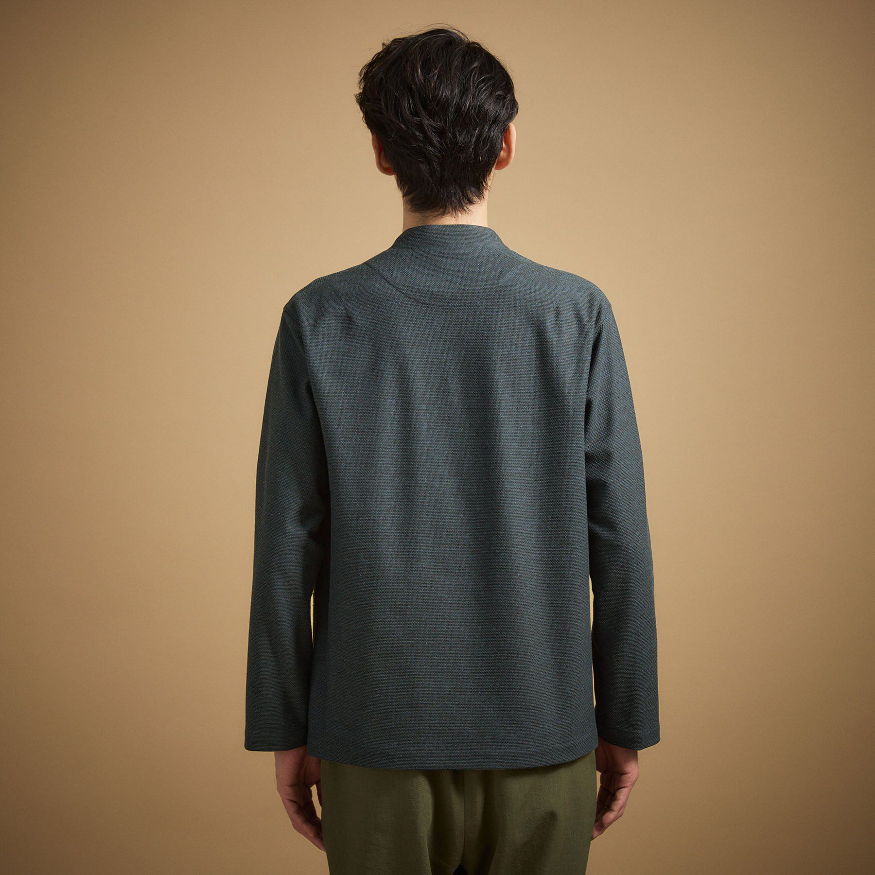 TAKEO KIKUCHI「【抗菌防臭】バーズアイメッシュノーカラージャケット」|カーディガン|