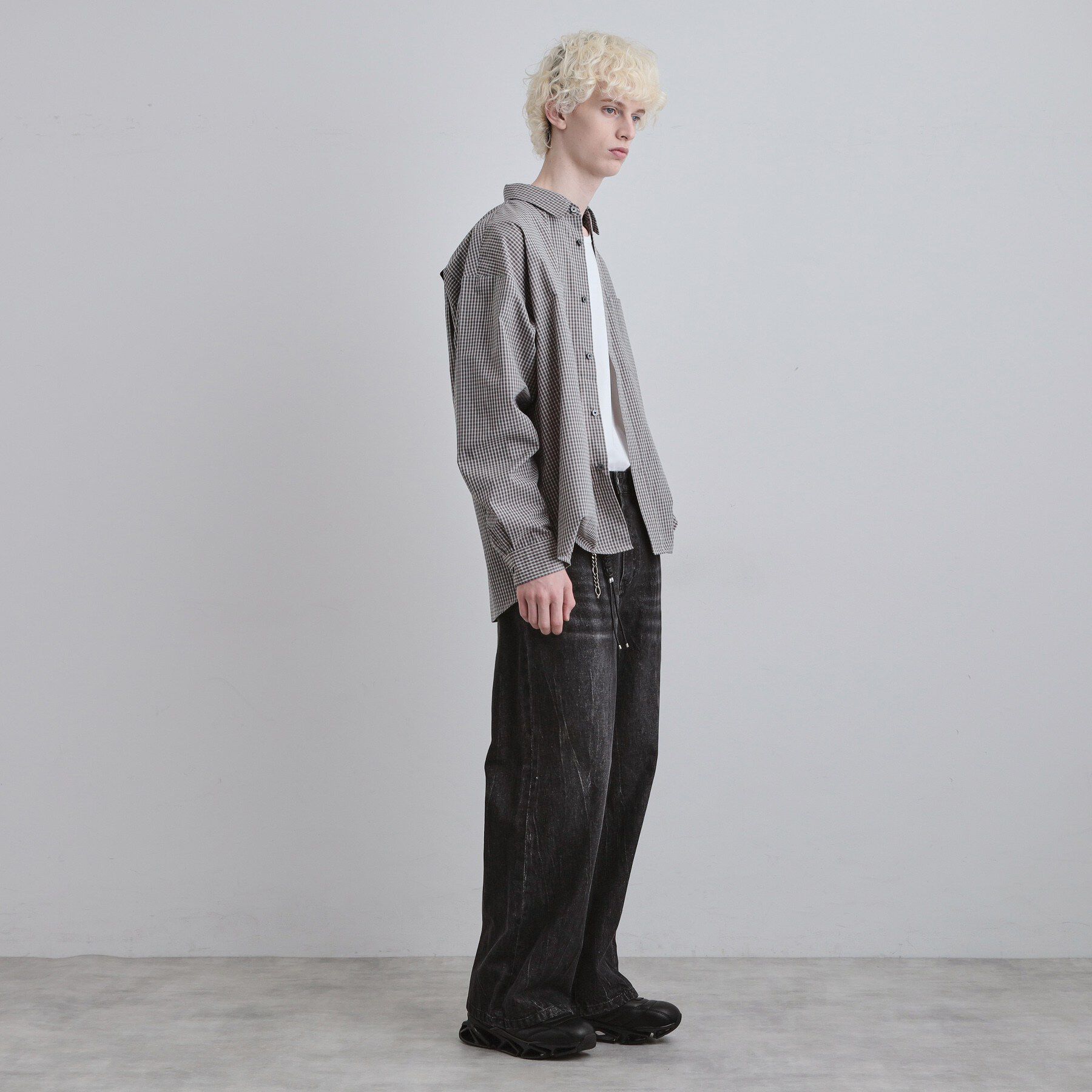 tk.TAKEO KIKUCHI「ワイドストレートレッグデニム」|デニム|