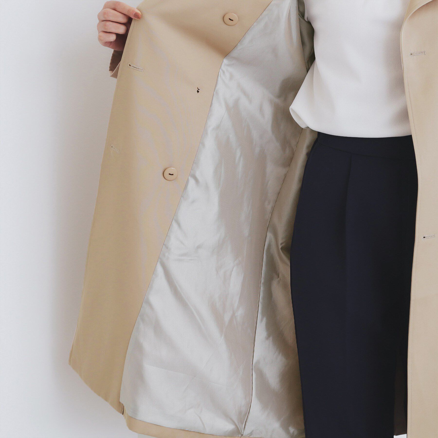 index「《XS-3Lsize》通勤対応/トレンチコート【洗濯機洗い可/撥水/親水性防汚】」|トレンチコート|