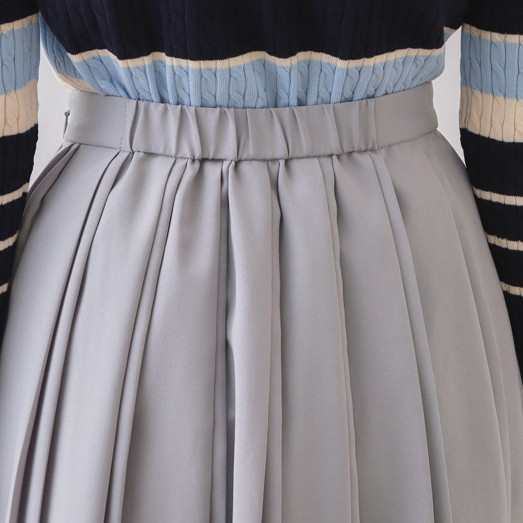 index「ビット付きダブルプリーツスカート【洗濯機OK/イージーアイロン】」|スカート|