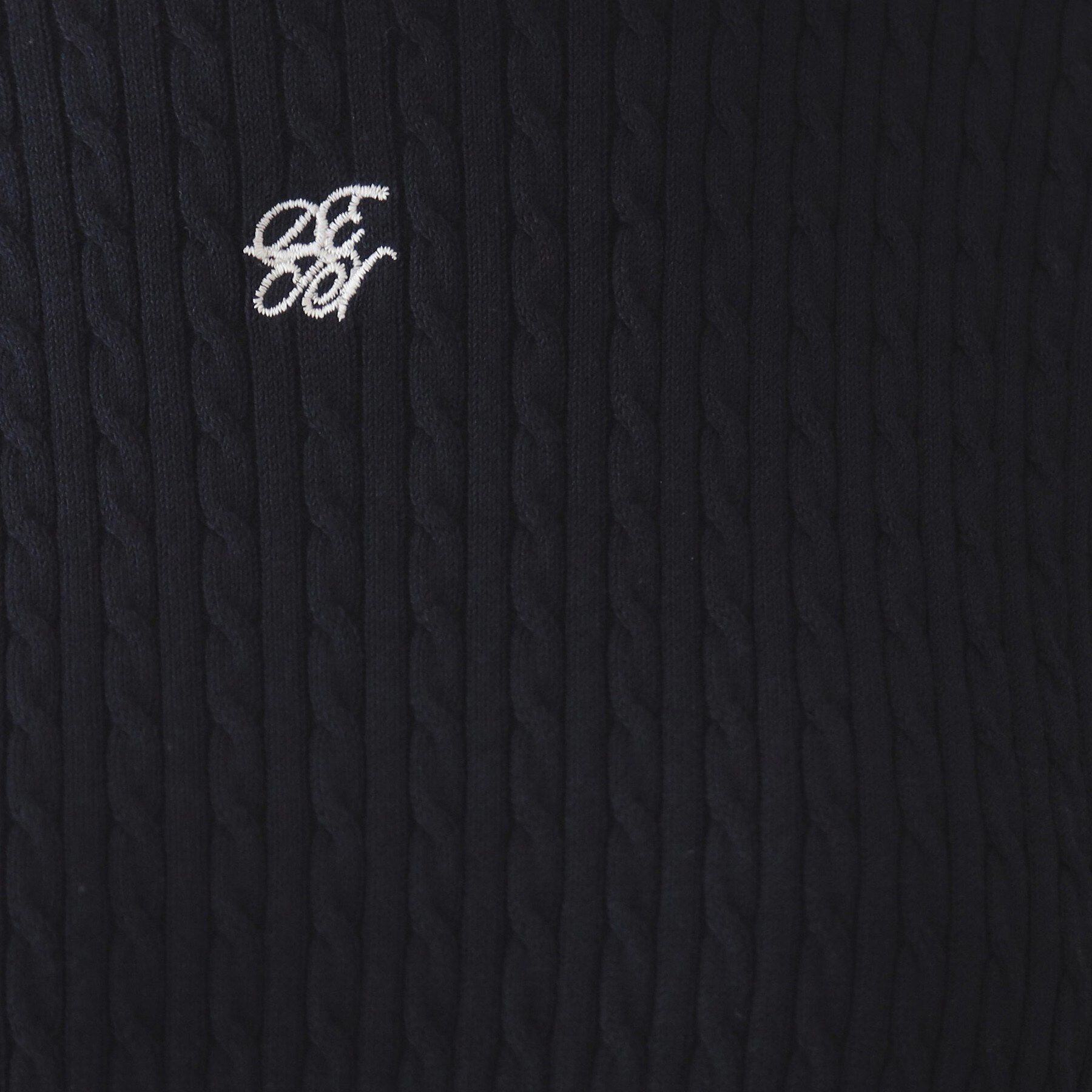 index「オーガニックコットン バイカラーケーブルニット【洗濯機OK/UVケア】《6col》」|ニット・セーター|