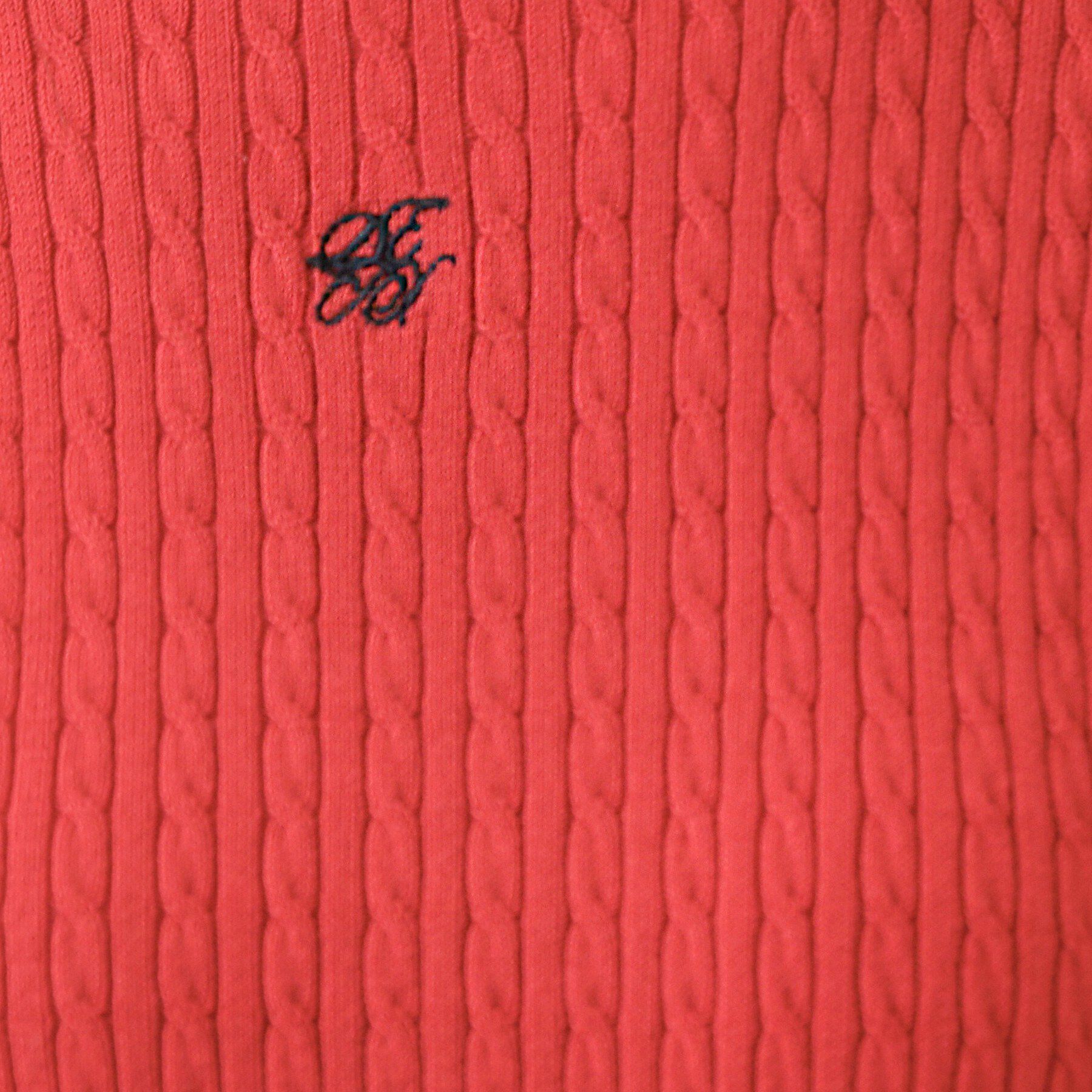 index「オーガニックコットン バイカラーケーブルニット【洗濯機OK/UVケア】《6col》」|ニット・セーター|