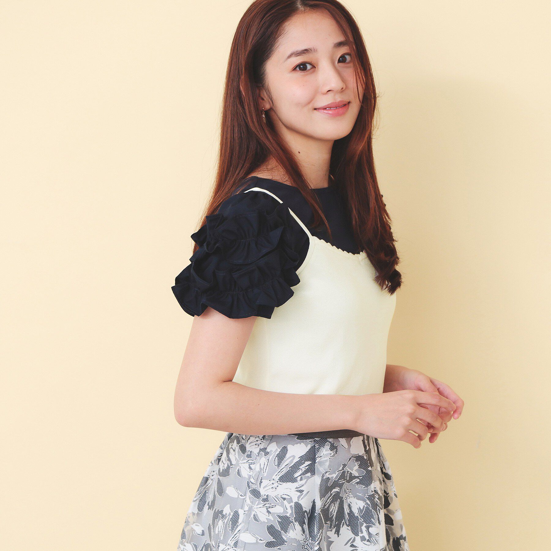 index「フリル付きキャミアンサンブルニットカーディガン【洗濯機OK】」|その他|