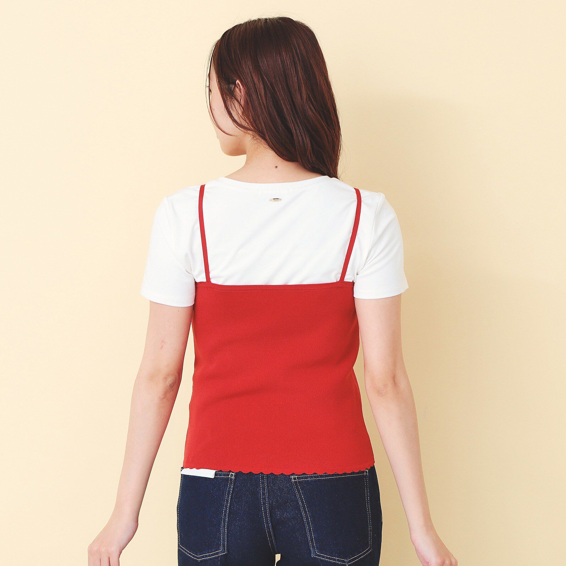 index「フリル付きキャミアンサンブルニットカーディガン【洗濯機OK】」|その他|