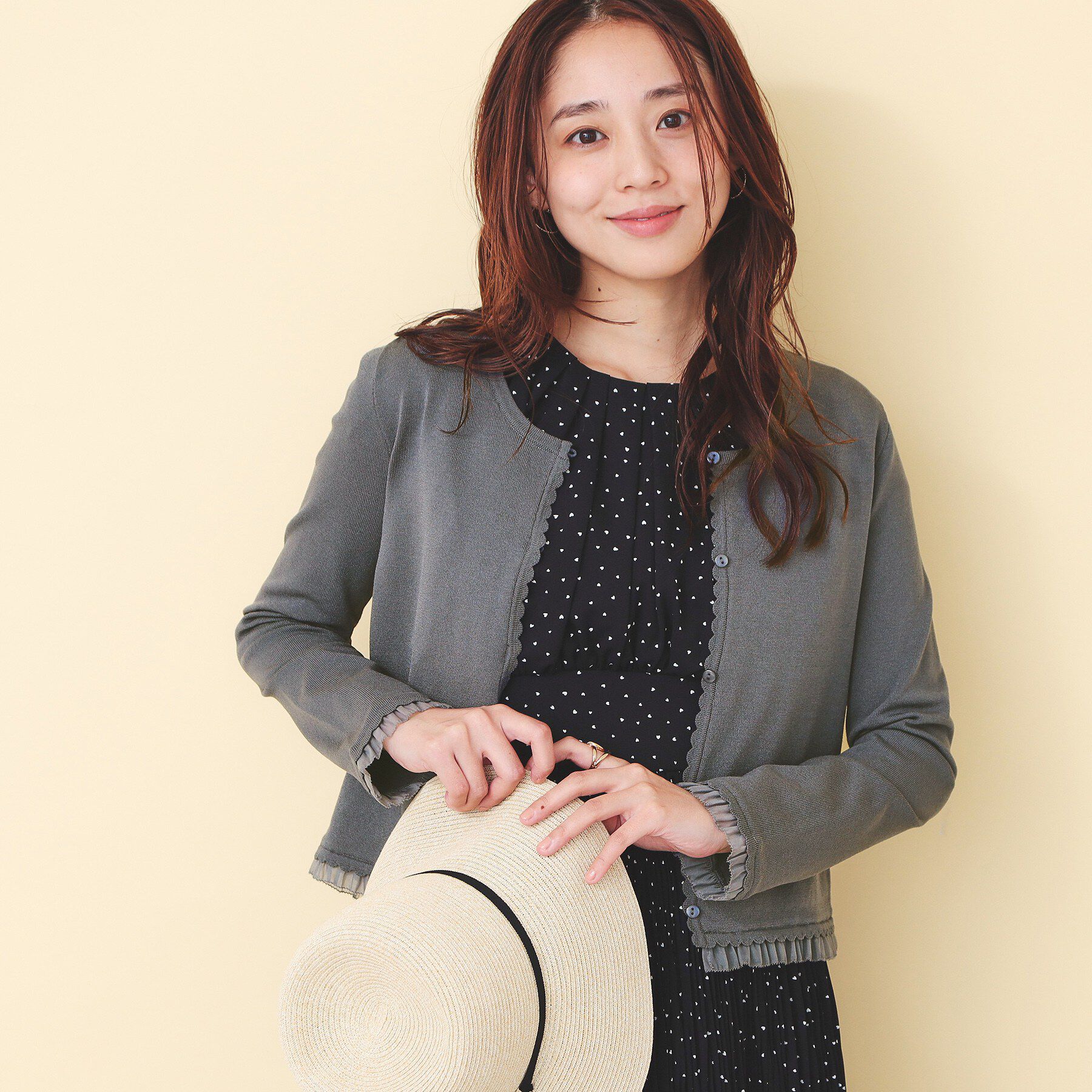 index「フリル付きキャミアンサンブルニットカーディガン【洗濯機OK】」|その他|