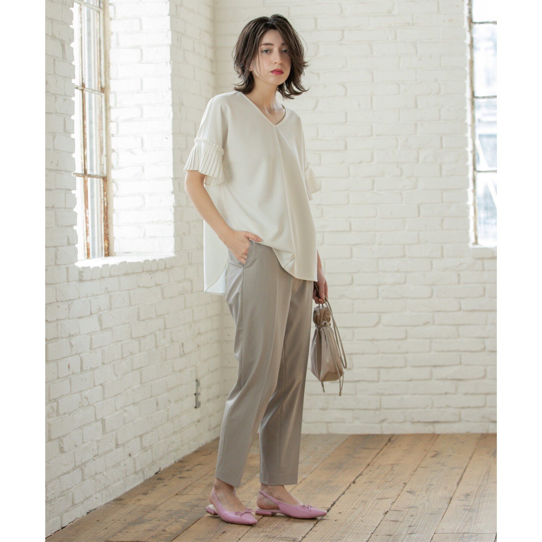 OPAQUE.CLIP「美脚ストレッチテーパードパンツ【洗濯機洗い可】」|その他|