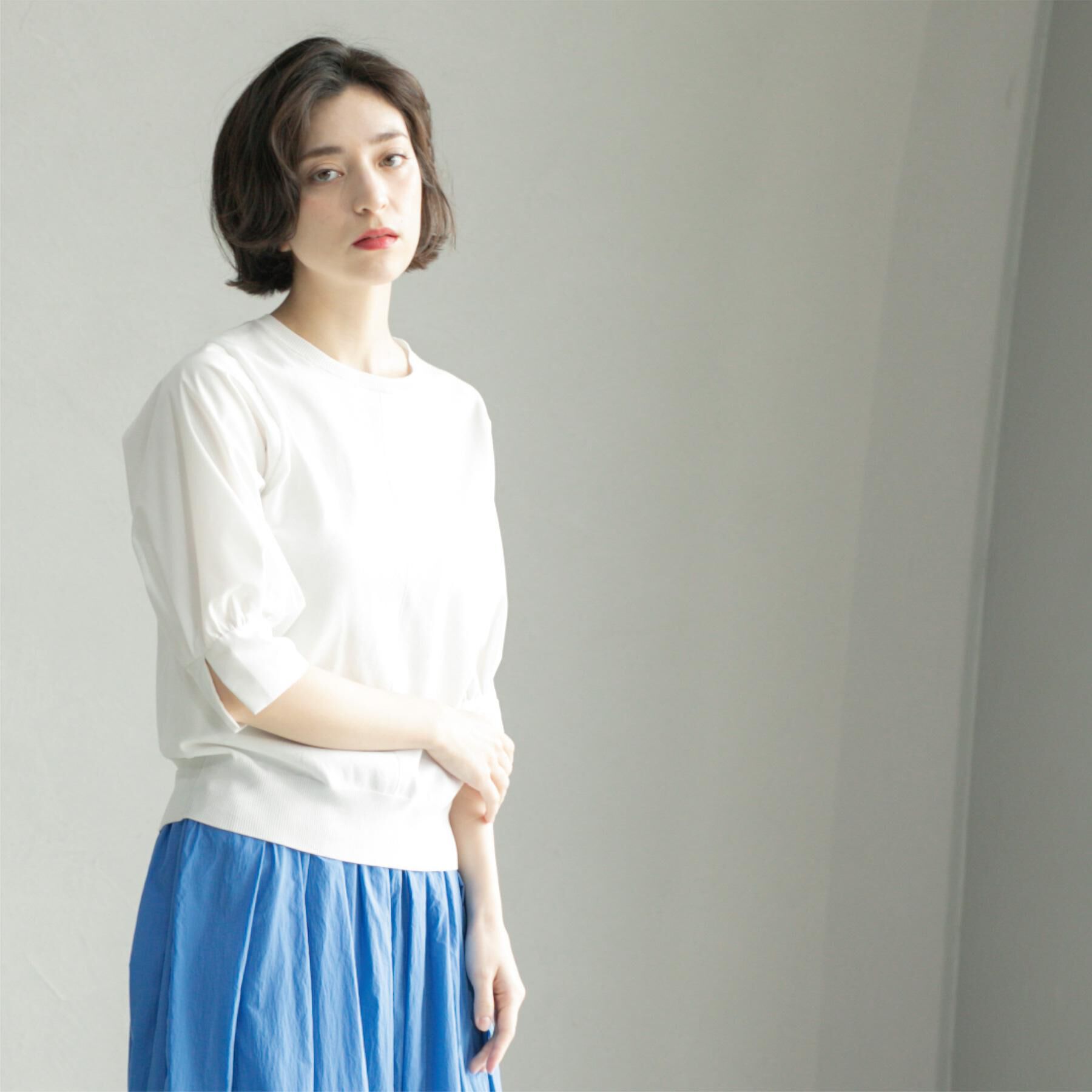 OPAQUE.CLIP「フハクスリーブドッキングニット【洗濯機洗い可】」|ニット・セーター|