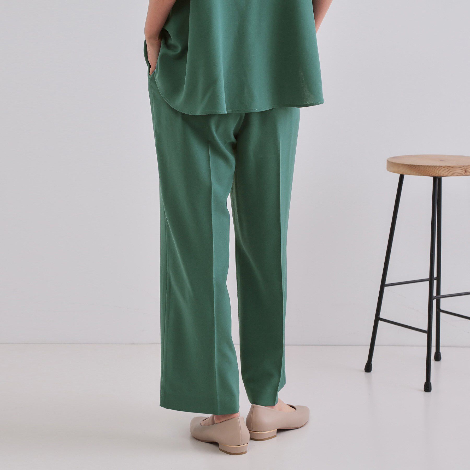 OPAQUE.CLIP「《6色展開/丈が選べる》美脚イージーワイドパンツ/セットアップ対応【ストレッチ/洗濯機洗い可/防シワ」|その他|