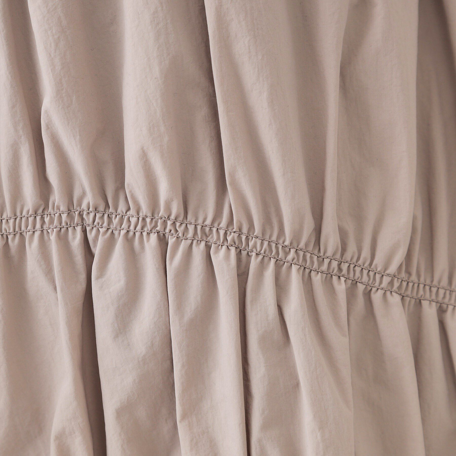 OPAQUE.CLIP「シャーリングアシメフレアスカート【洗濯機洗い可】」|スカート|