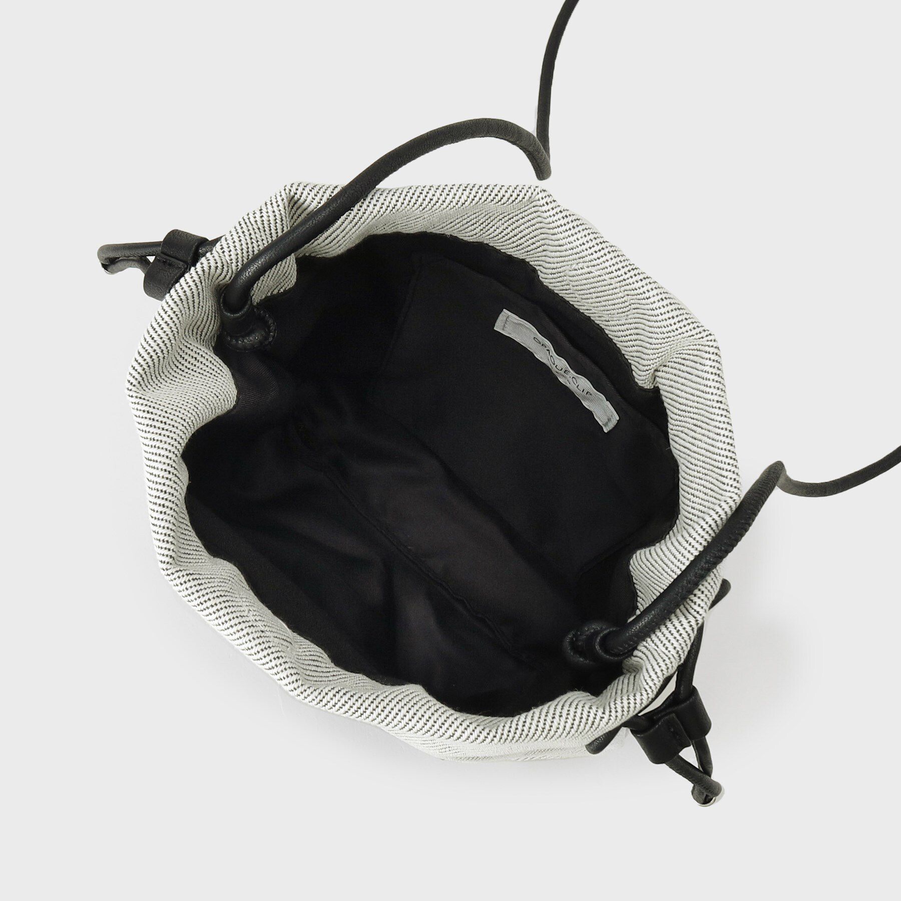 OPAQUE.CLIP「【長さ調整可能】巾着ドロストーリングミニショルダーバッグ」|ショルダー・メッセンジャー|