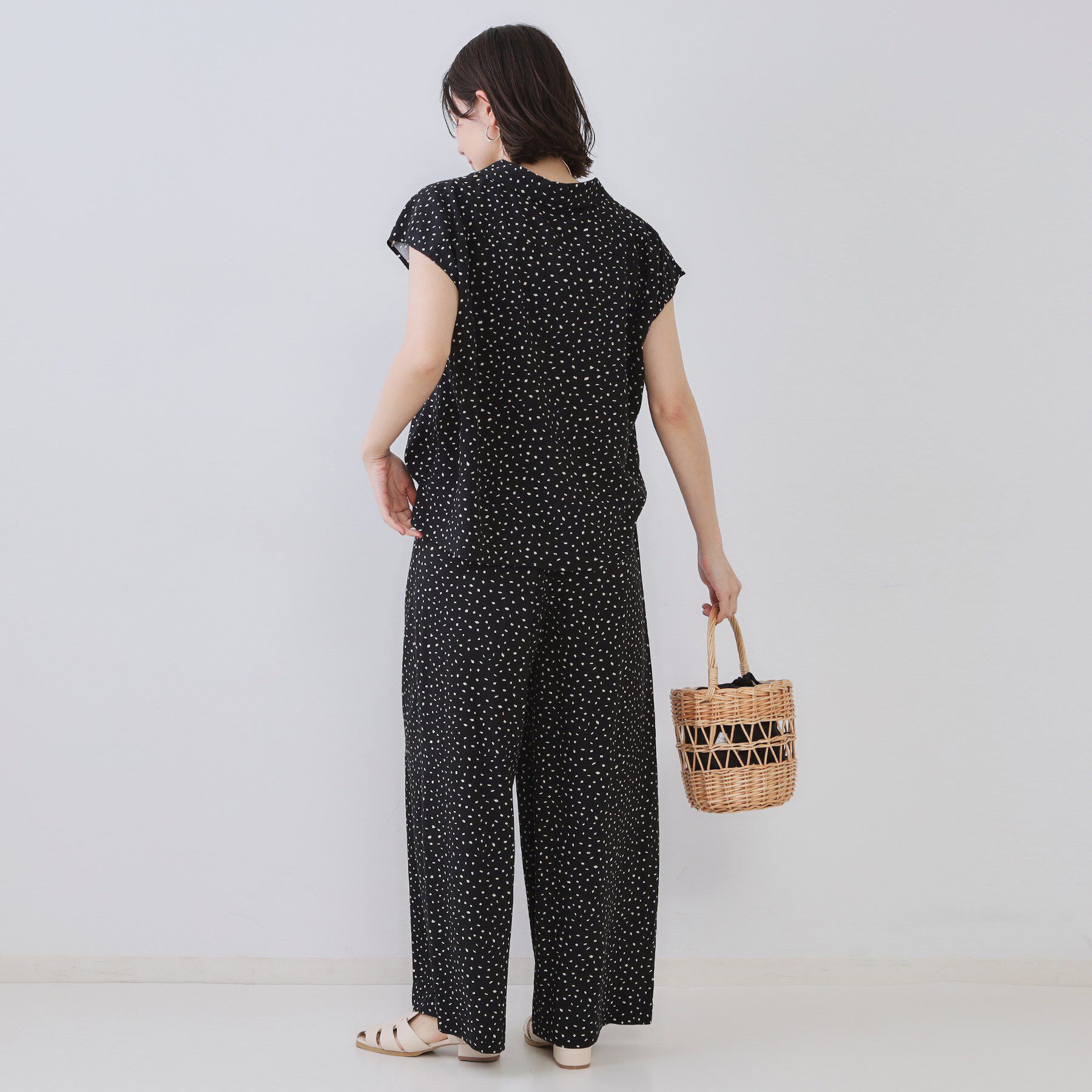 OPAQUE.CLIP「幾何柄プリントシャツ/セットアップ対応【洗える】」|シャツ・ブラウス|