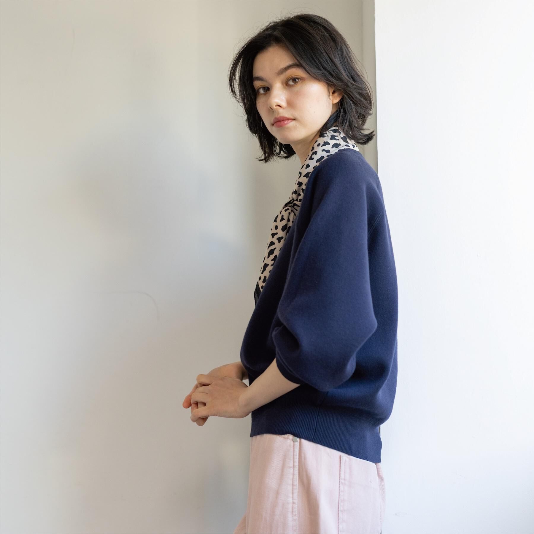 OPAQUE.CLIP「スウェットライクニット【洗濯機OK】」|ニット・セーター|