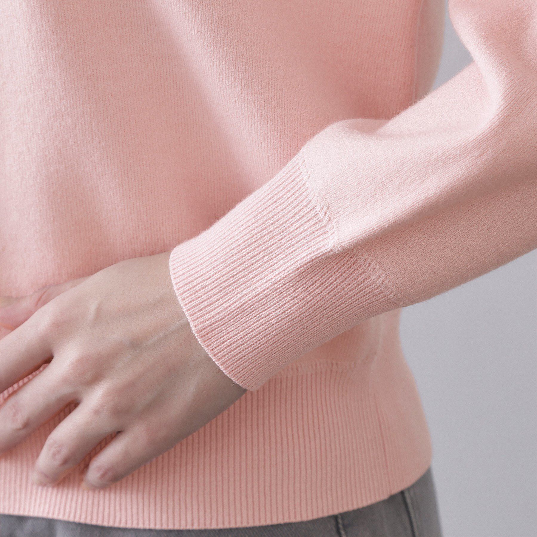 OPAQUE.CLIP「スウェットライクニット【洗濯機OK】」|ニット・セーター|