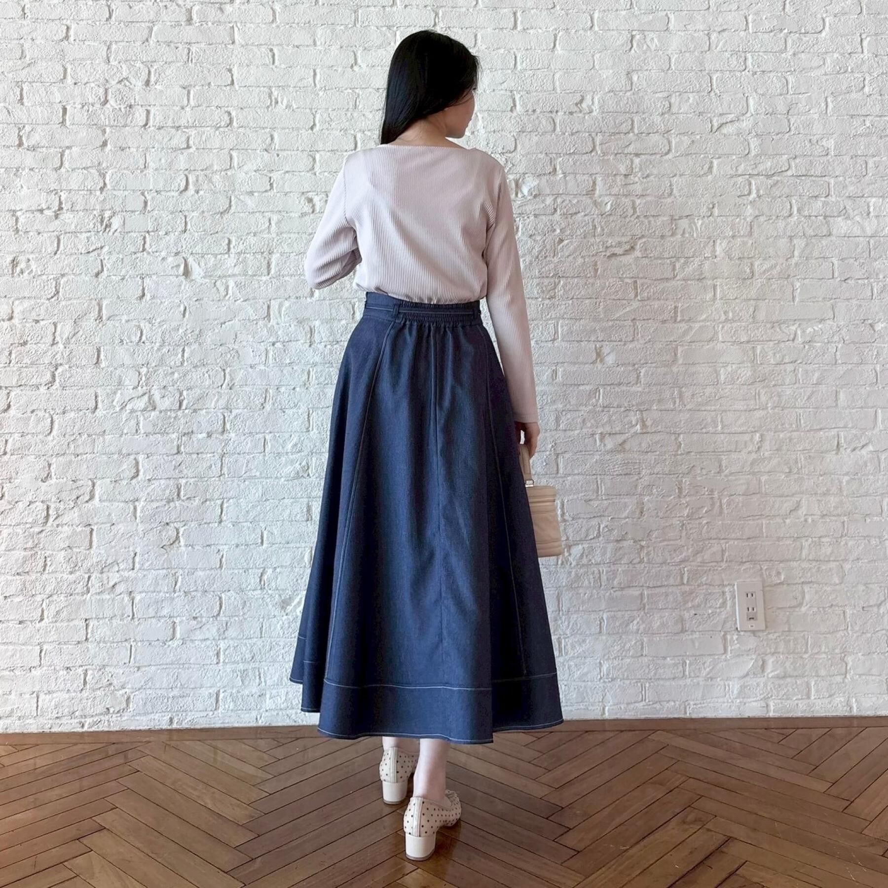 Couture broach「【洗える】ハートネック テレコプルオーバー」|Tシャツ・カットソー|